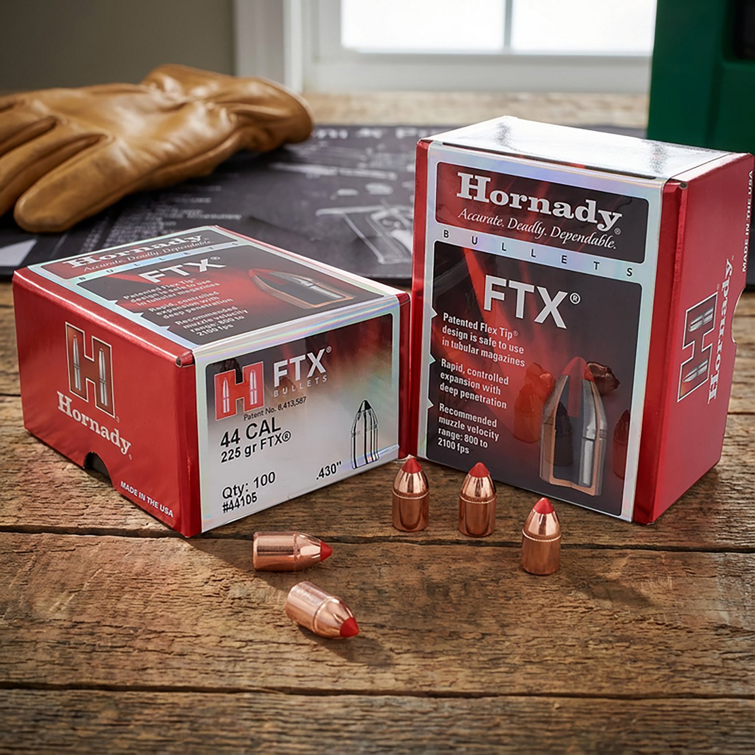Hornady FTX .44 Magnum 225-Grain Bullets - 100 Rounds - view number 2