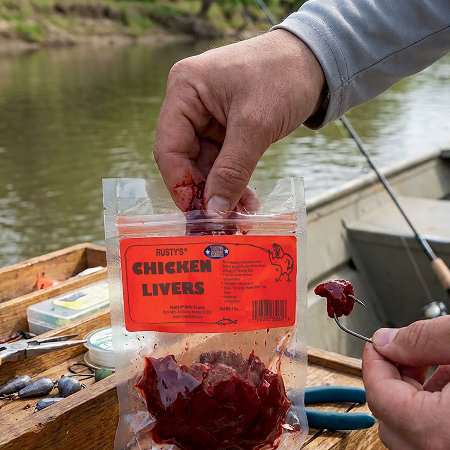 Rusty's Chicken Livers 4 oz. Fish Bait - view number 2