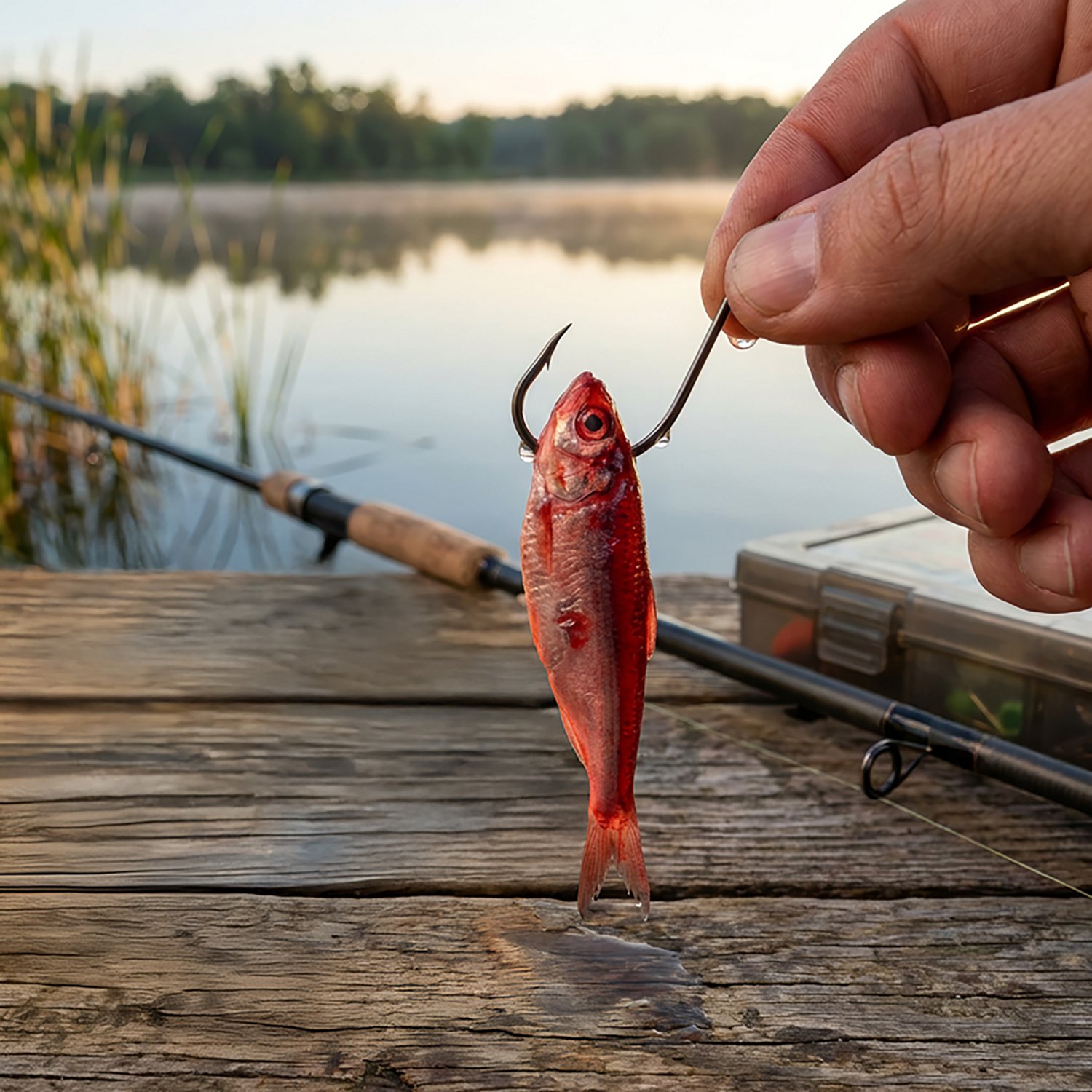 Rusty's 4 oz. Wounded Red Belly Shad Bait                                                                                        - view number 2