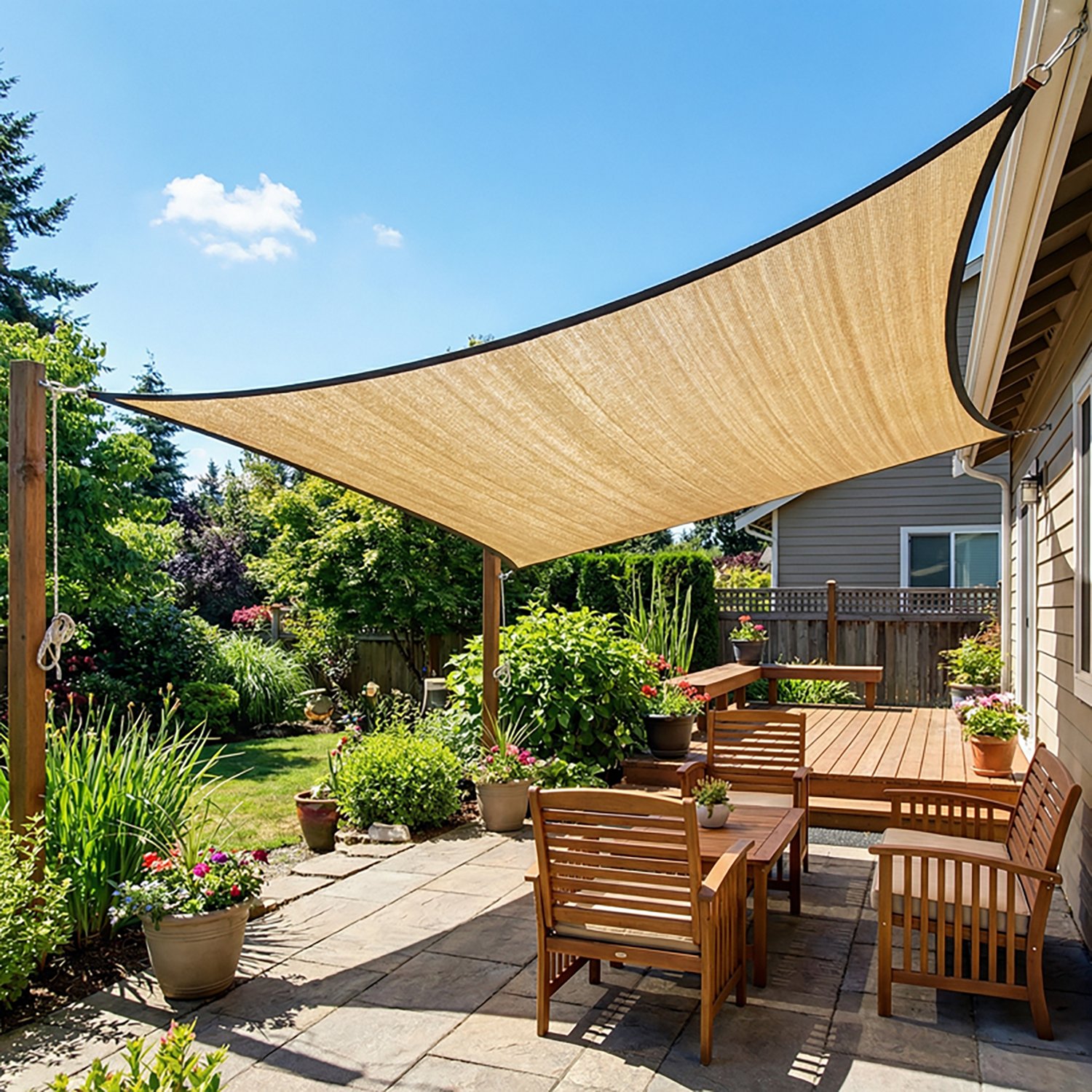 ShelterLogic ShadeLogic 12' x 12' Sun Shade Sail - view number 3