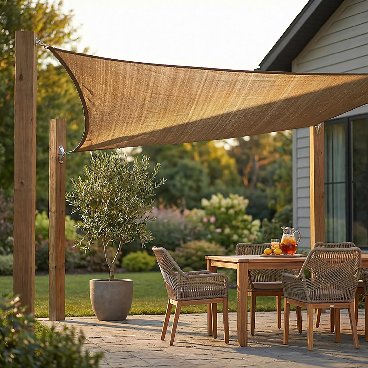 ShelterLogic ShadeLogic 16' x 16' Square Sun Shade Sail - view number 2