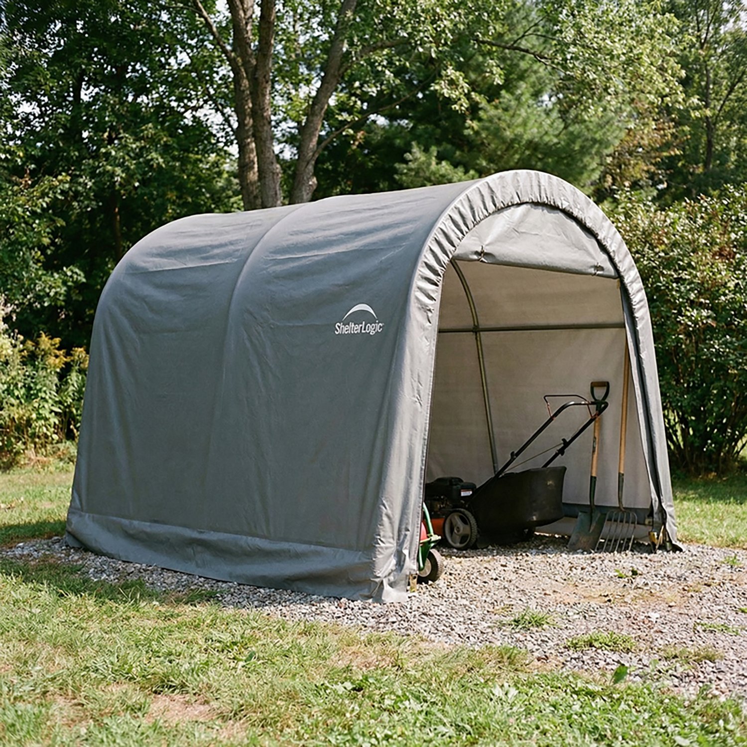 ShelterLogic Shed-in-a-Box RoundTop® 10' x 10' Storage Shed - view number 3