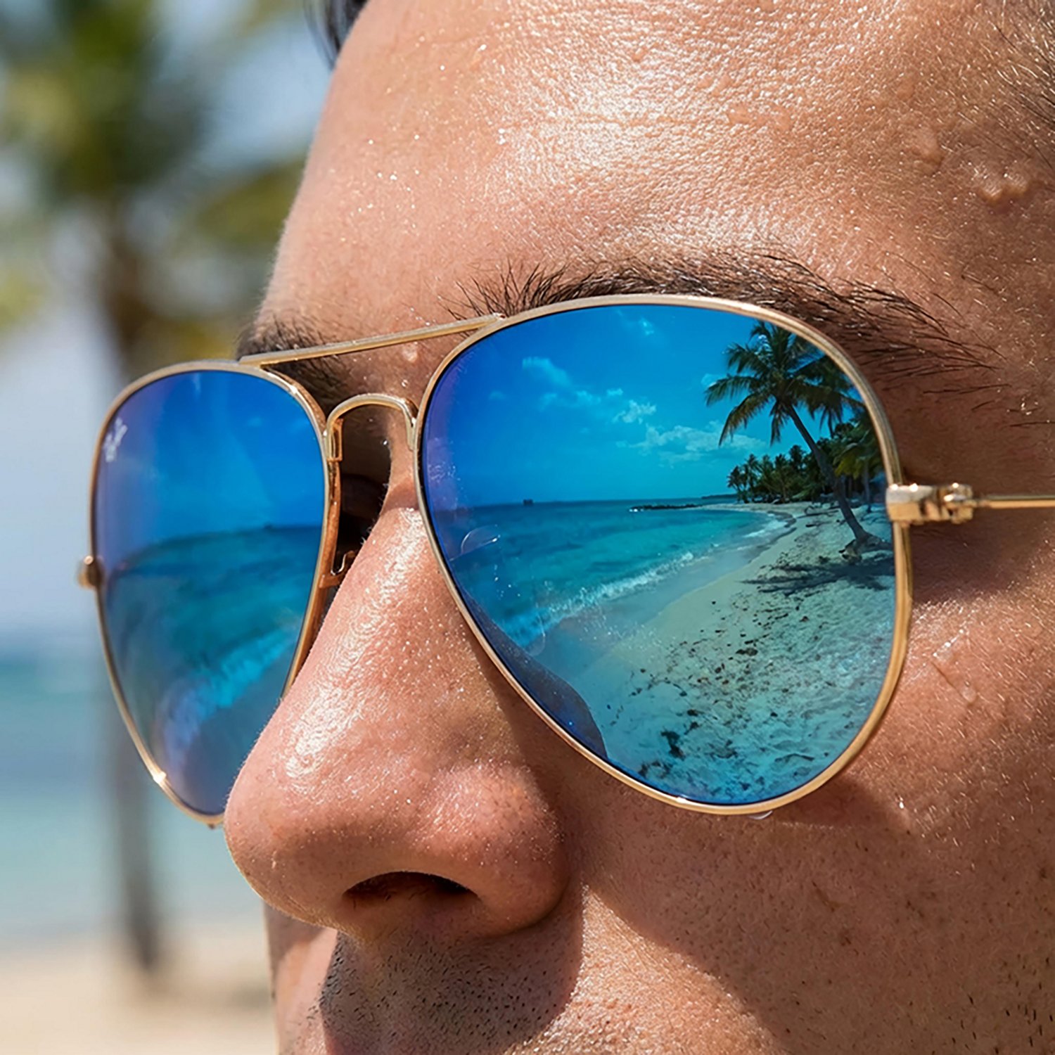Ray-Ban Large Metal Aviator Sunglasses - view number 3