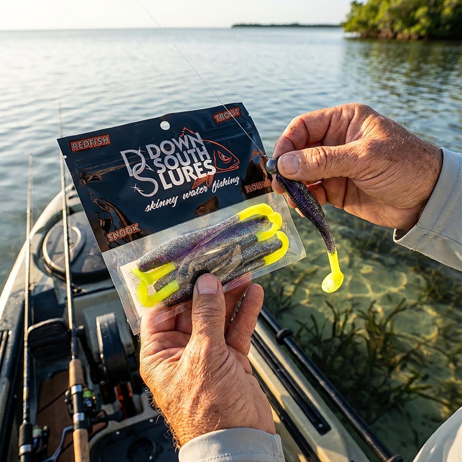 Down South Lures 4-1/2" Salt Water Paddle Tail Swimbaits 8-Pack - view number 2