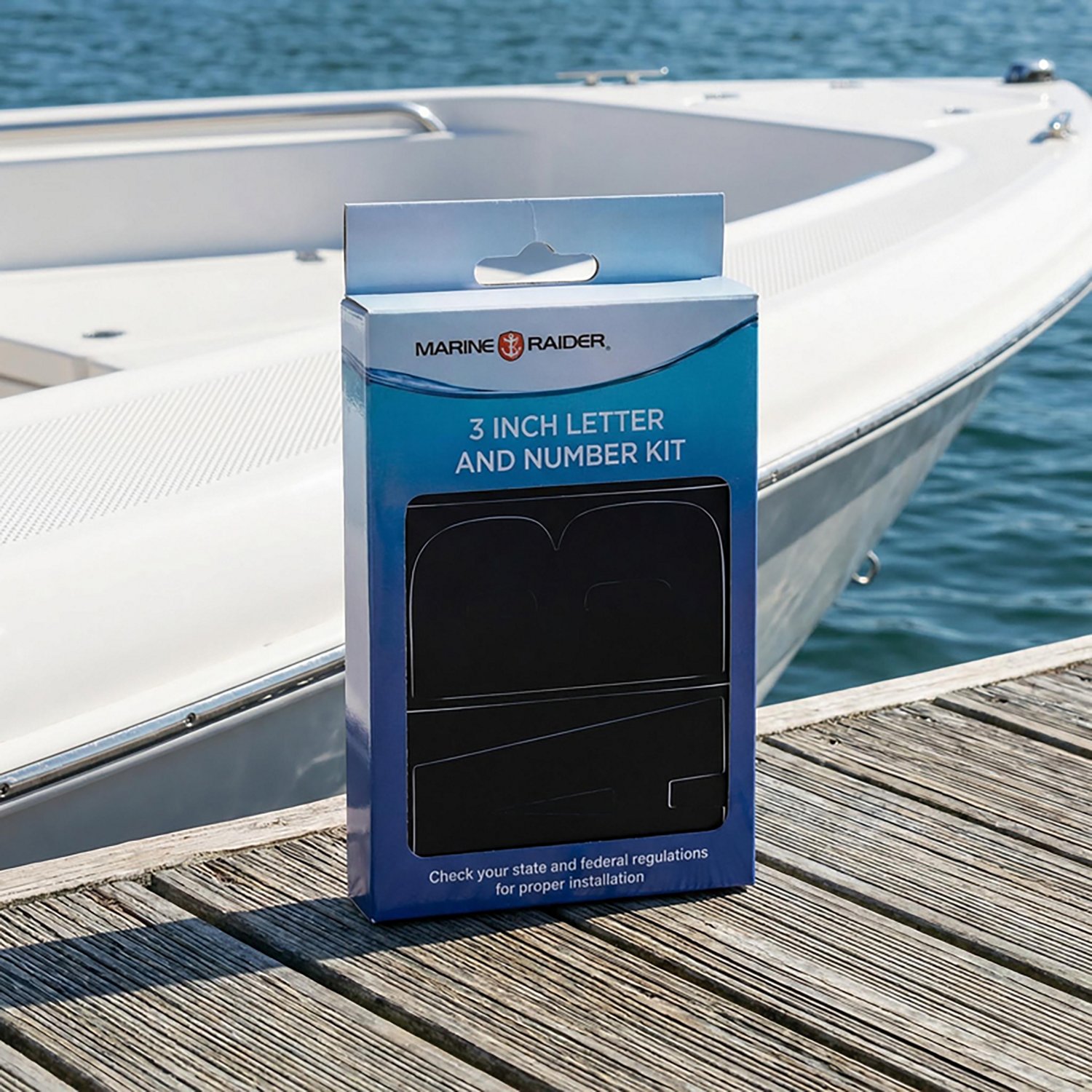Marine Raider 3 in Vinyl Registration Number/Letter Kit - view number 3
