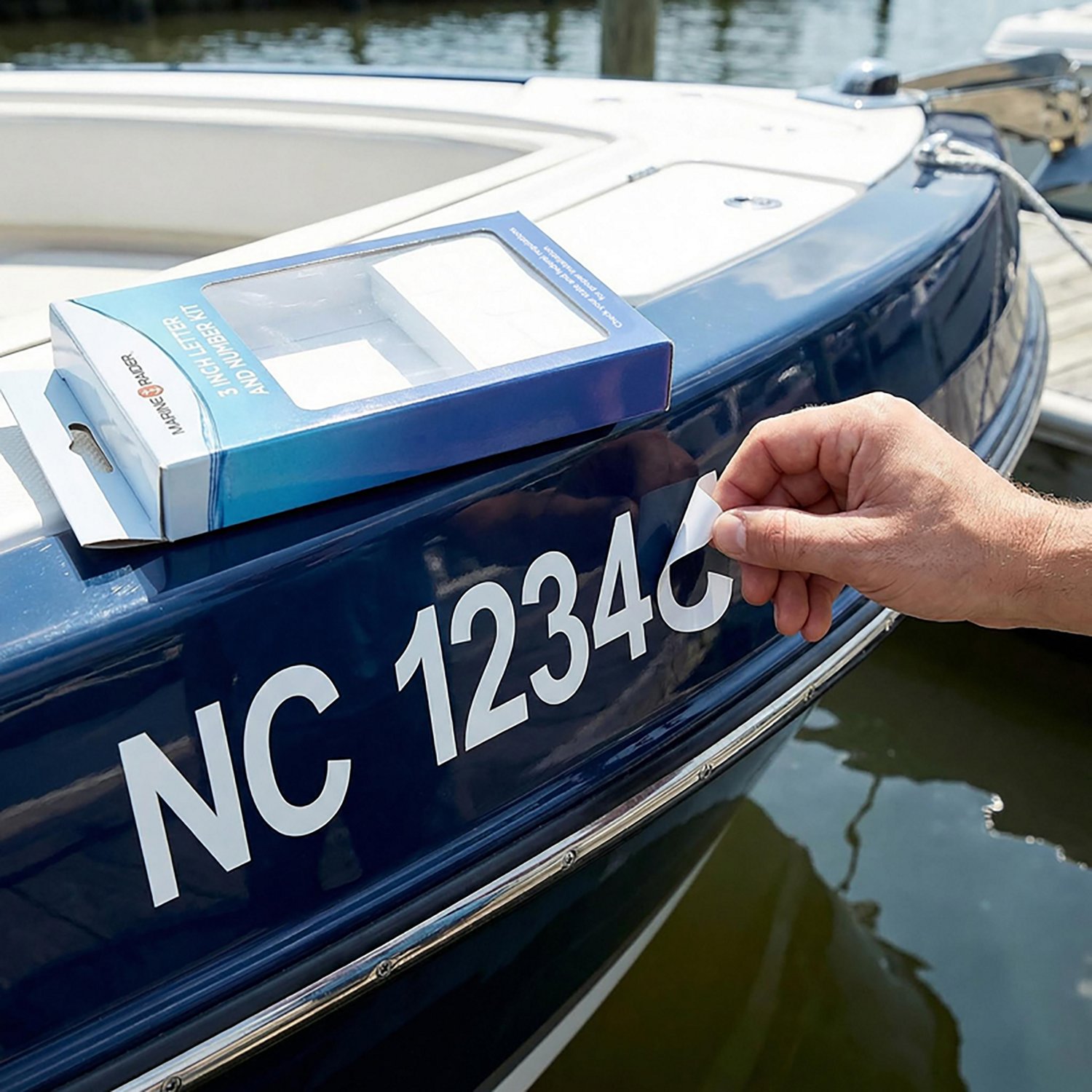 Marine Raider 3 in Vinyl Registration Number/Letter Kit - view number 2