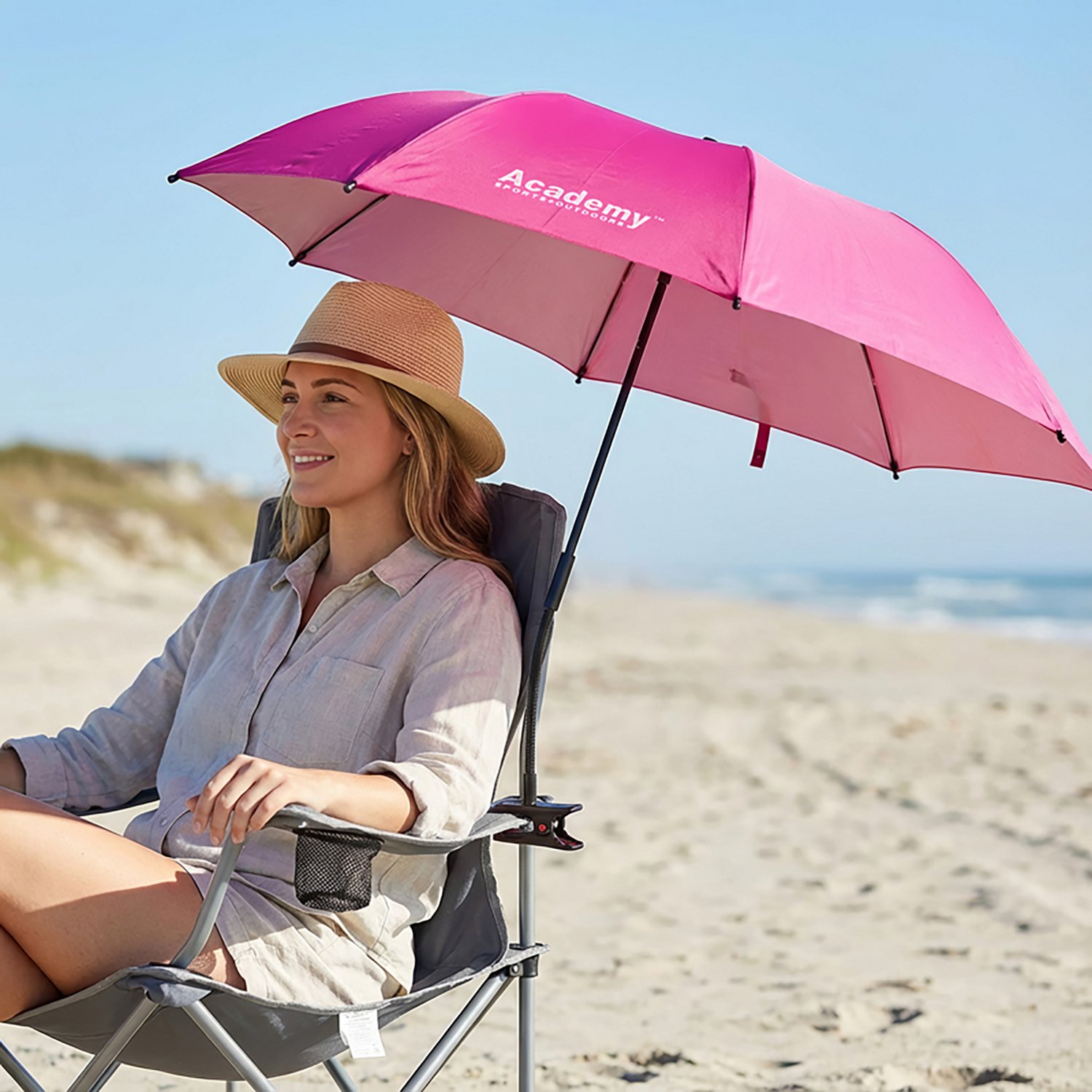 Academy Sports + Outdoors 3.4 ft Clamp-On Umbrella                                                                               - view number 3