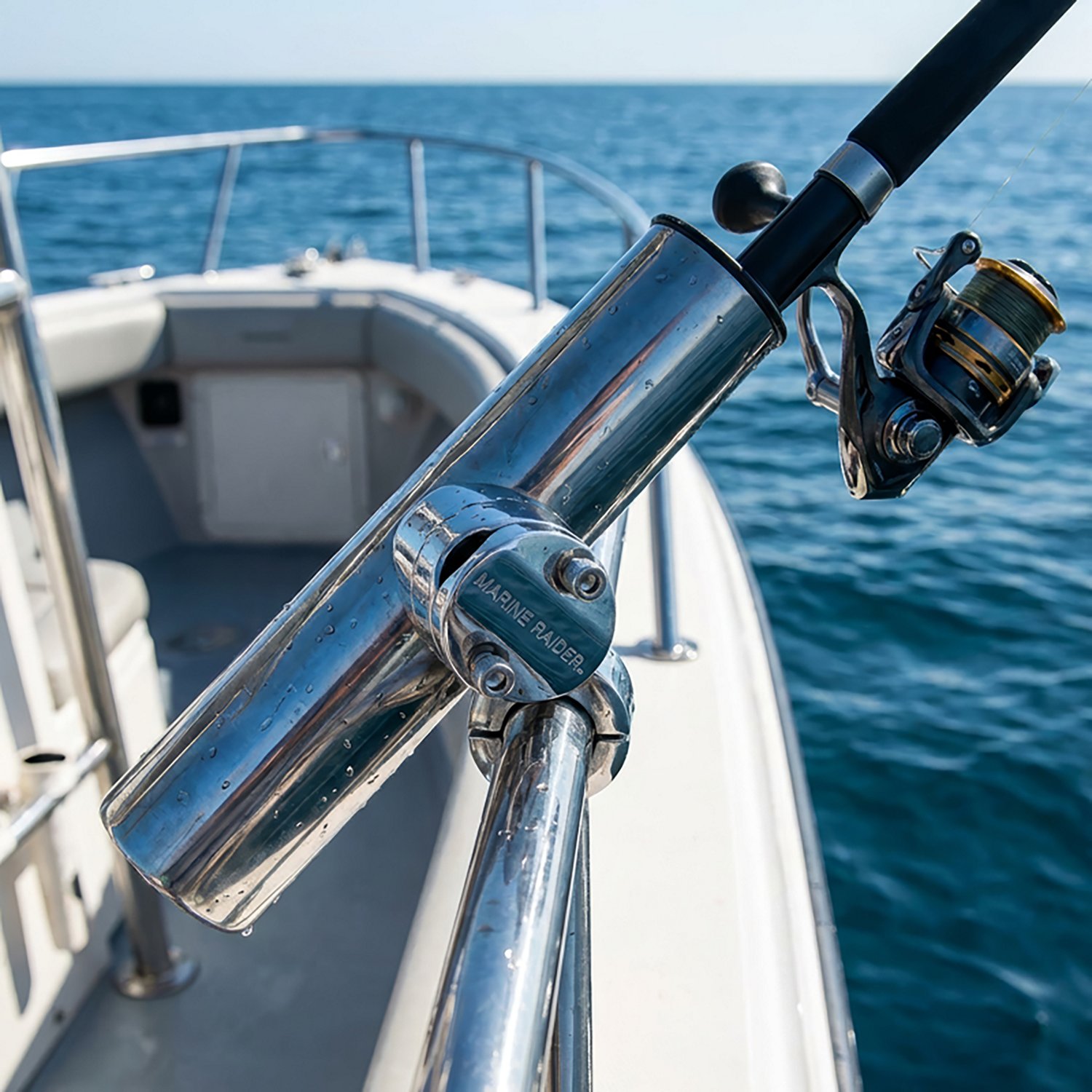 Marine Raider Stainless-Steel Clamp-On Rod Holder - view number 2