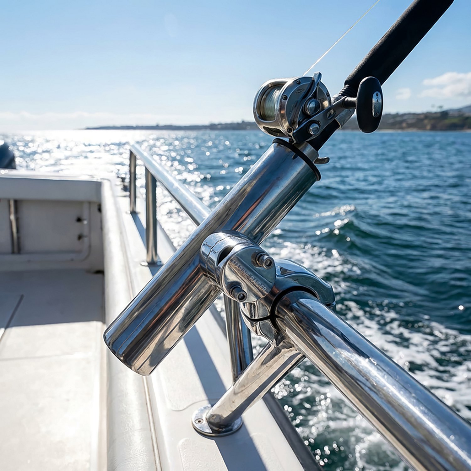 Marine Raider Stainless-Steel Clamp-On Rod Holder - view number 3