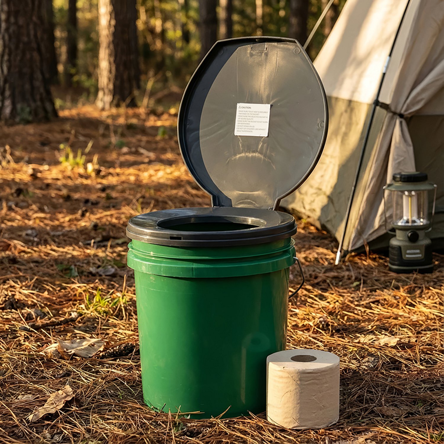 Magellan Outdoors Bucket Toilet Seat with Lid