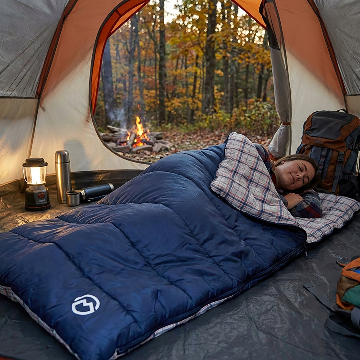 Magellan Outdoors 4 lbs Flannel Lined Rectangle Sleeping Bag - view number 4