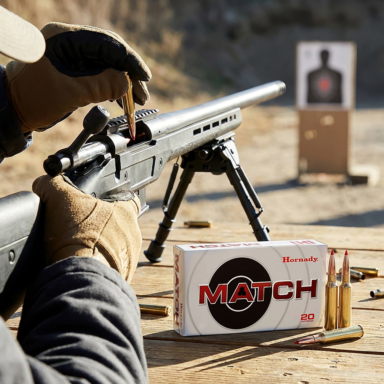 Hornady BTHP Match™ .308 Winchester 168-Grain Centerfire Rifle Ammunition - 20 Rounds                                          - view number 2