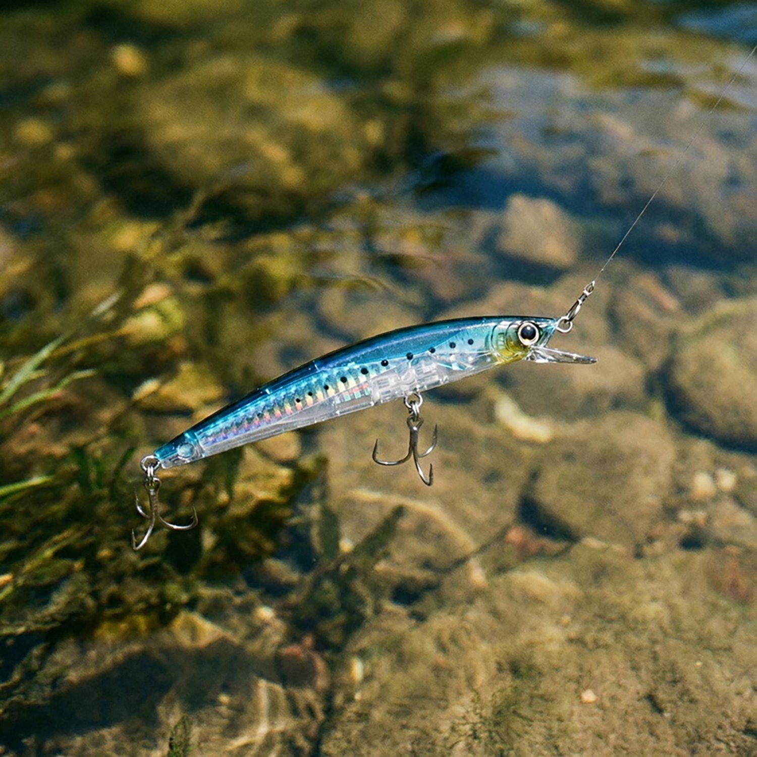 Yo-Zuri Crystal 3-D Minnow 5-1/4" Floating Hard Swim Bait - view number 2