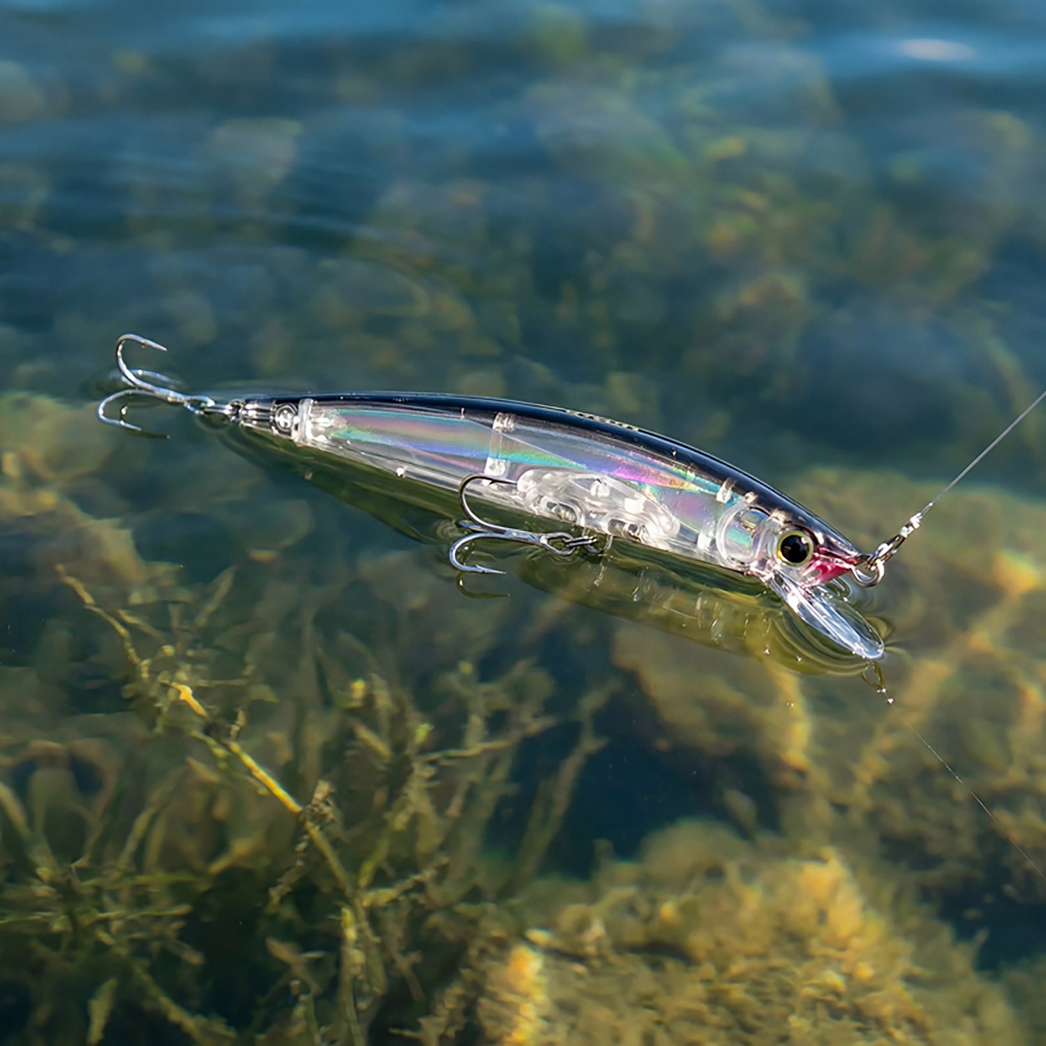 Yo-Zuri Crystal 3-D Minnow 3-1/2" Floating Hard Swim Bait - view number 2