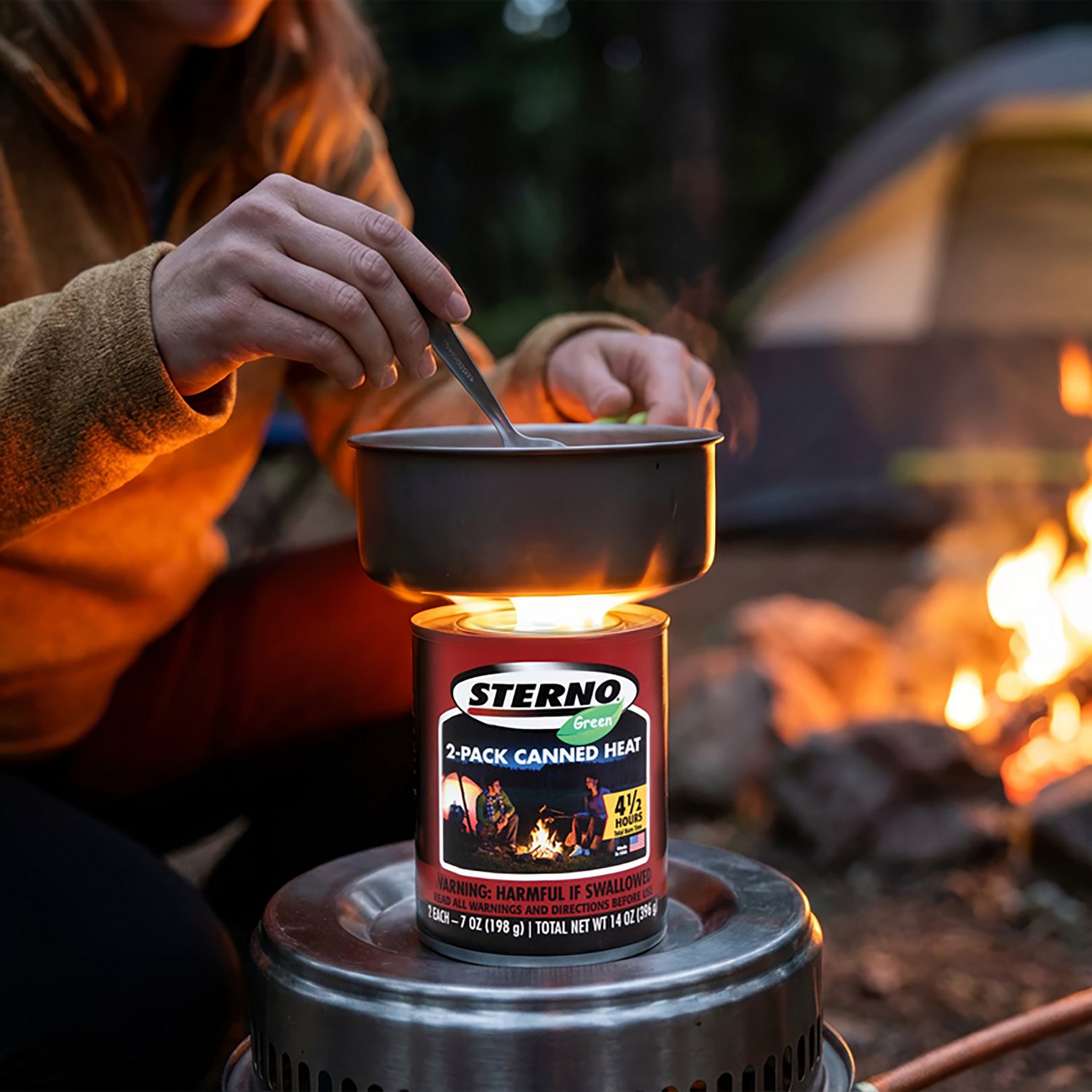 Sterno® Outdoor Essentials 7 oz. Canned Heat Cooking Fuel Cans 2-Pack                                                           - view number 2