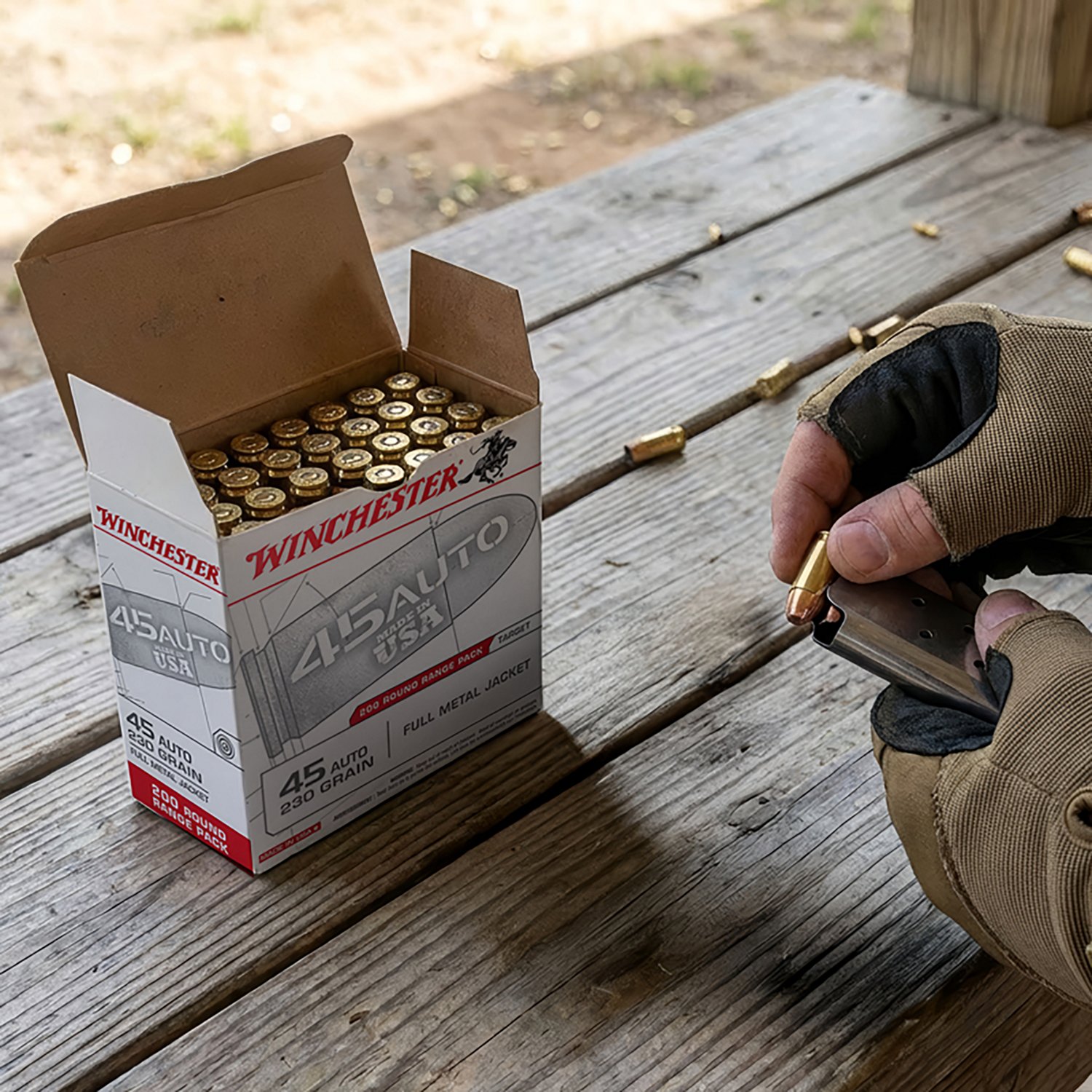 Winchester .45 ACP FMJ 230-Grain 200-round  Centerfire Pistol Ammunition - 200 Rounds - view number 2