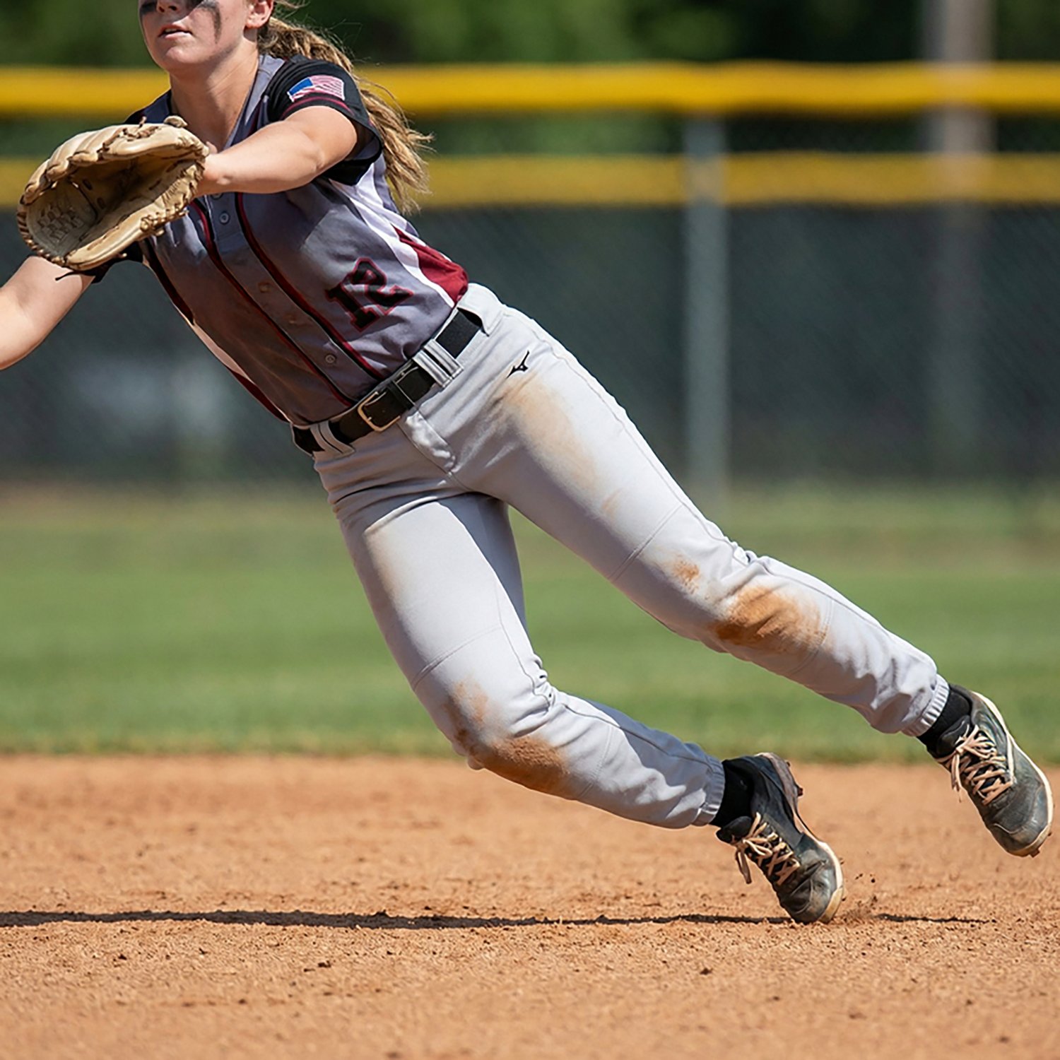 Mizuno Women's Select Belted Low Rise Fast Pitch Softball Pant                                                                   - view number 3