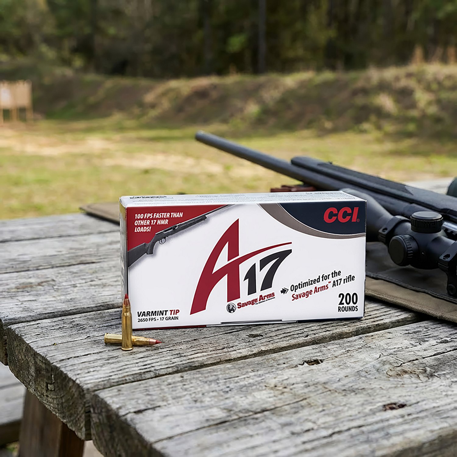 CCI A17 Varmint Tip 17 HMR 17-Grain Rimfire Ammunition - 200 Rounds                                                              - view number 3