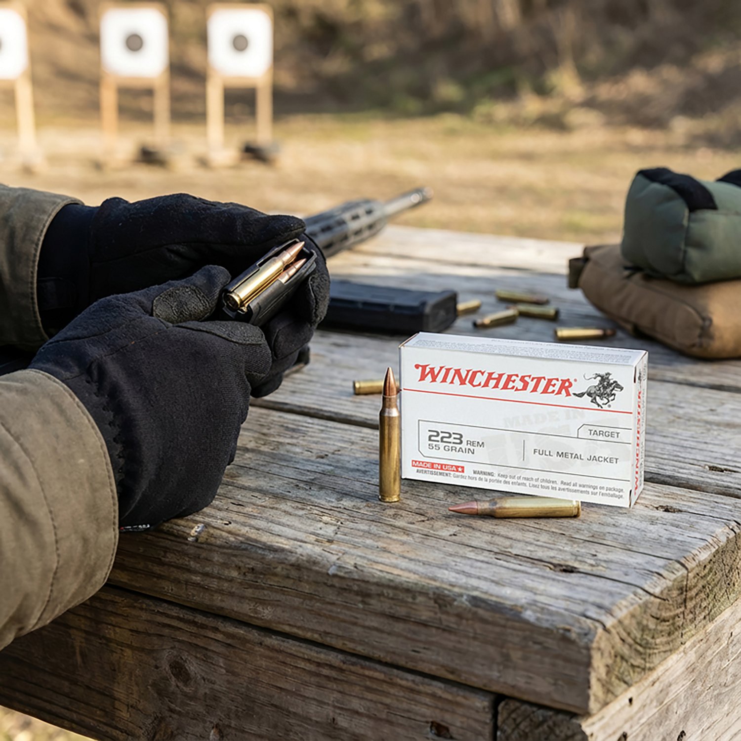 Winchester .223 Remington 55-Grain Centerfire Rifle Ammunition - 20 Rounds - view number 2