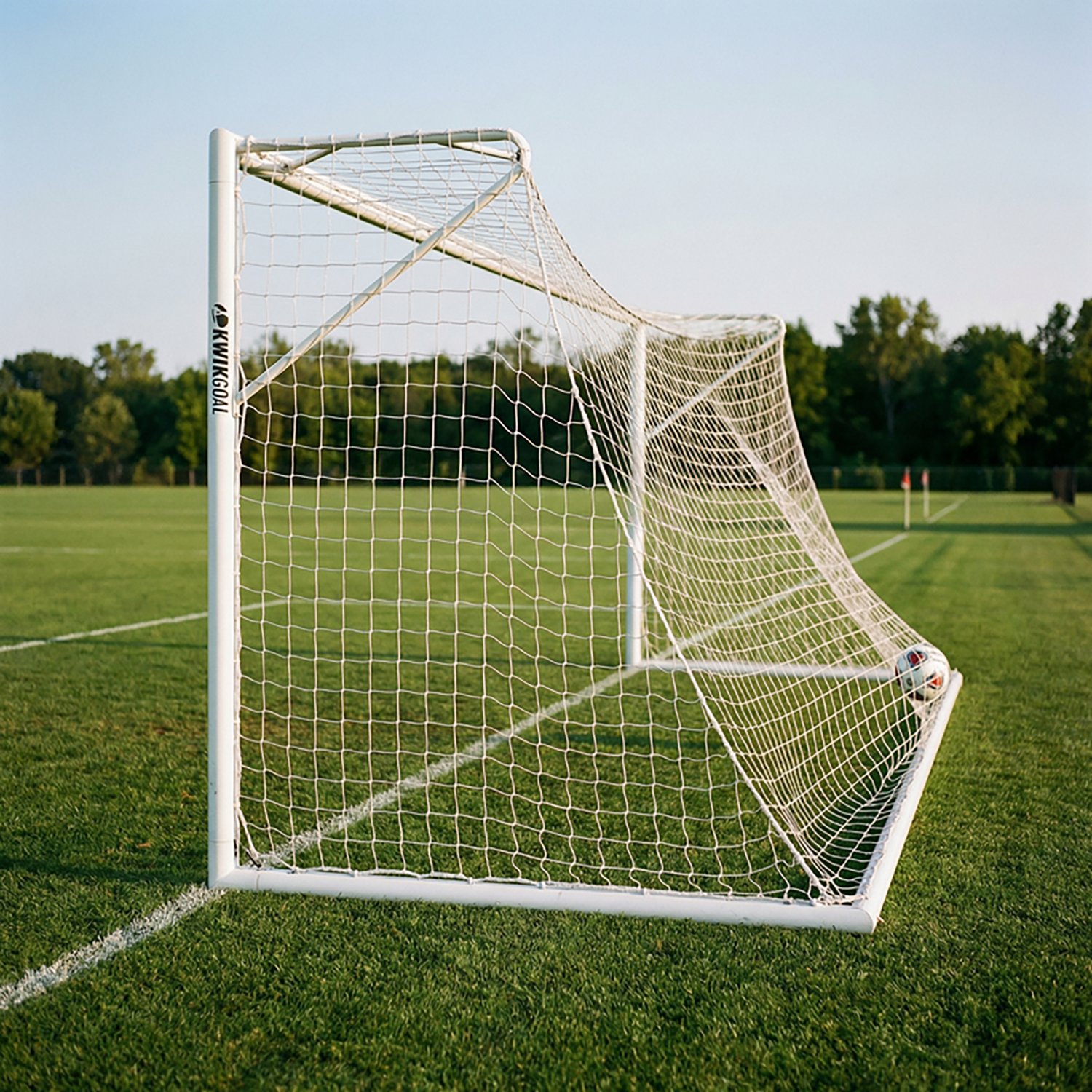 Kwik Goal 6.5 ft x 12 ft Deluxe European Club Junior Soccer Goal - view number 3