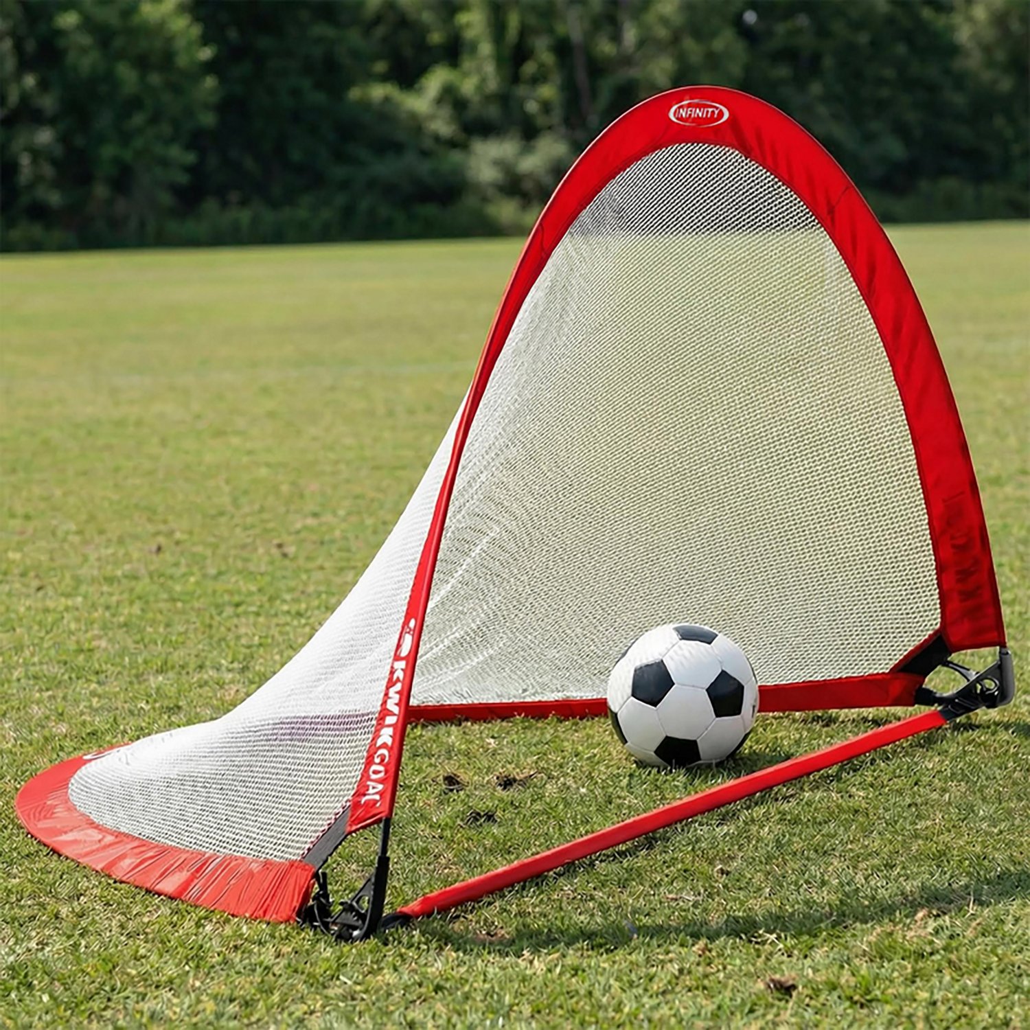 Kwik Goal 2.7 ft x 4 ft Infinity Weighted Medium Pop Up Soccer Goal - view number 3
