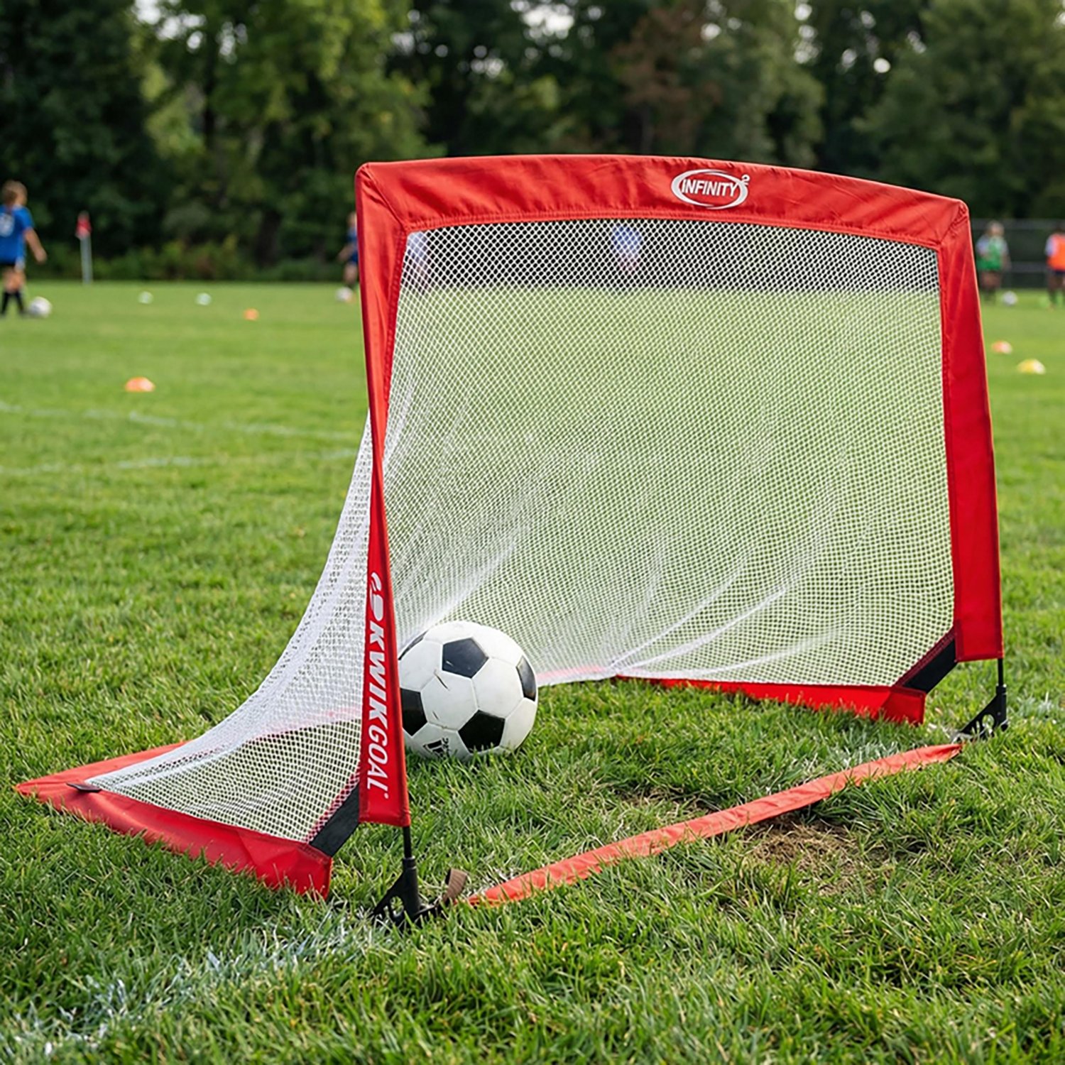 Kwik Goal 4 ft x 4 ft Infinity Weighted Squared Pop Up Soccer Goal