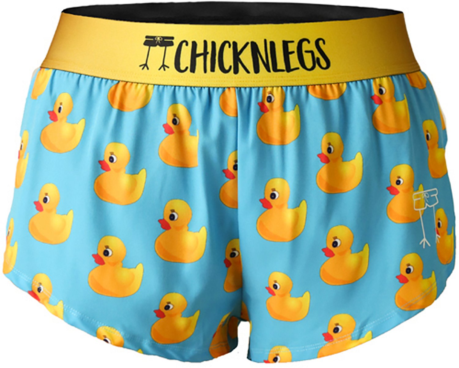 ChicknLegs Women's Rubber Ducky Split Shorts 1.5 in - view number 4