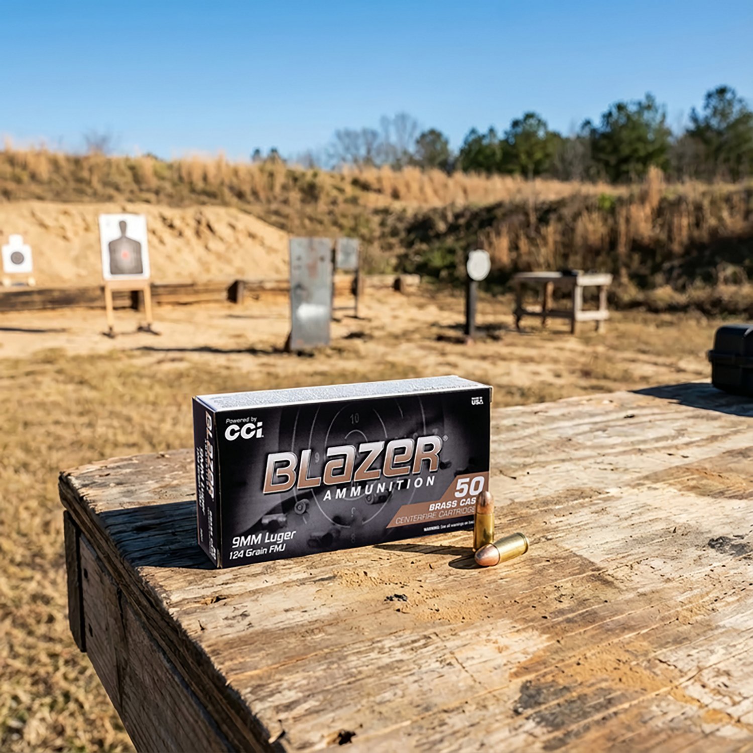 CCI Blazer Brass 9mm 124-Grain Full Metal Jacket Round Nose Centerfire Handgun Ammunition - 50 Rounds - view number 2
