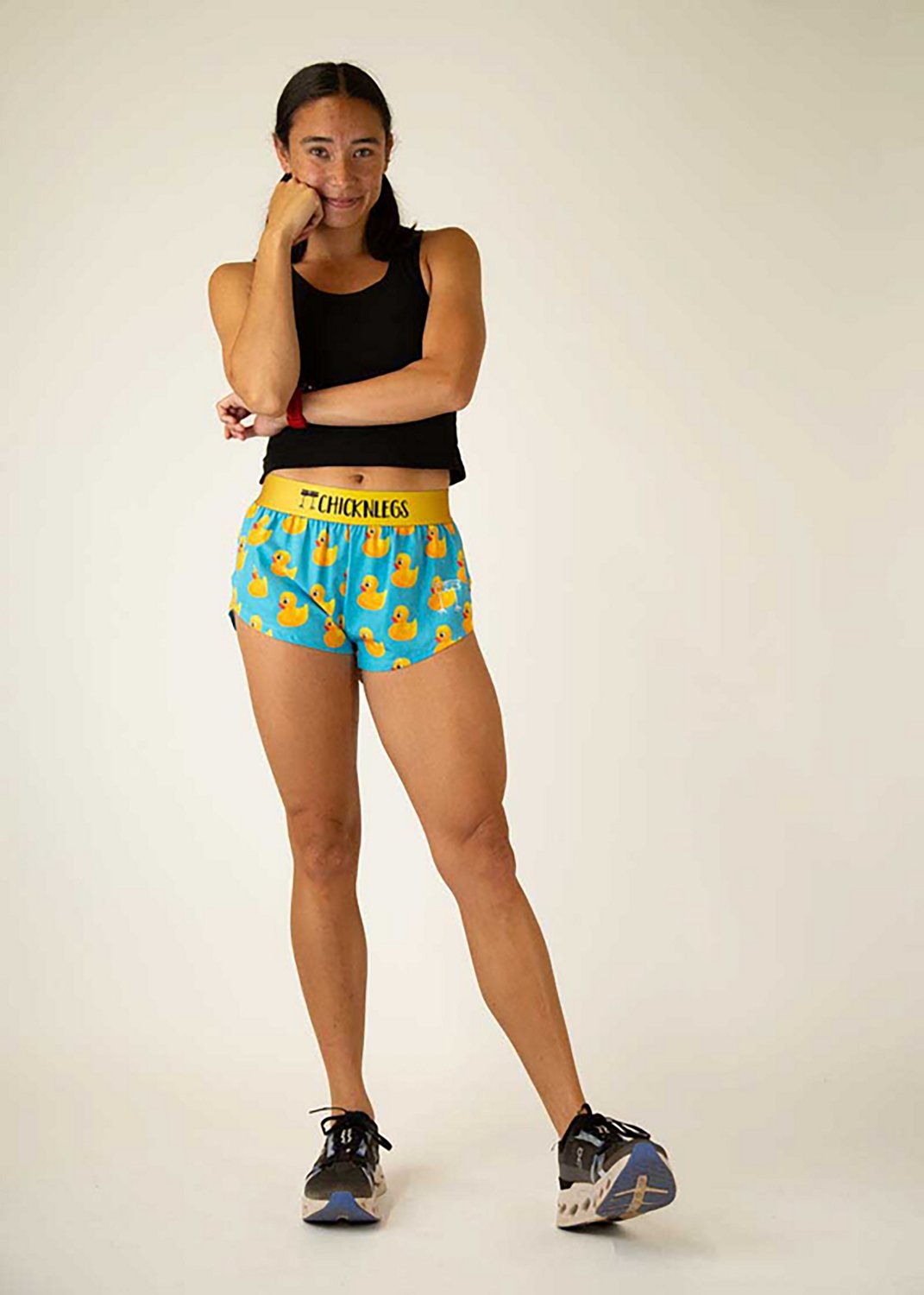 ChicknLegs Women's Rubber Ducky Split Shorts 1.5 in - view number 3