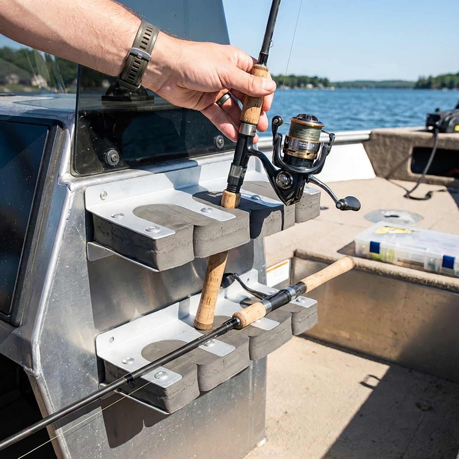 Marine Raider™ Aluminum 3-Rod Holder - view number 3