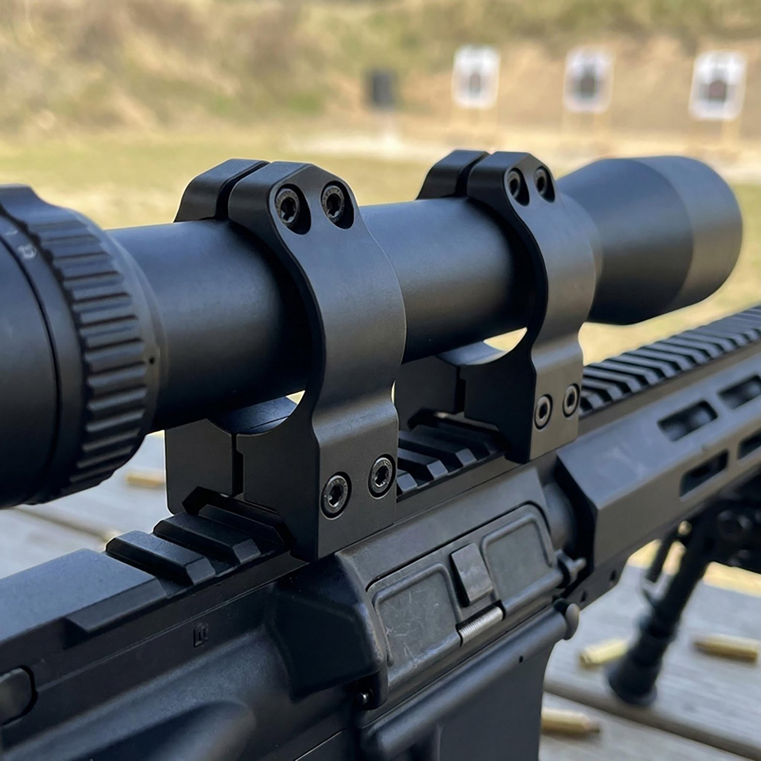 Warne Maxima/Magnum Permanent 1 in Medium Fixed Scope Mount Rings - view number 2