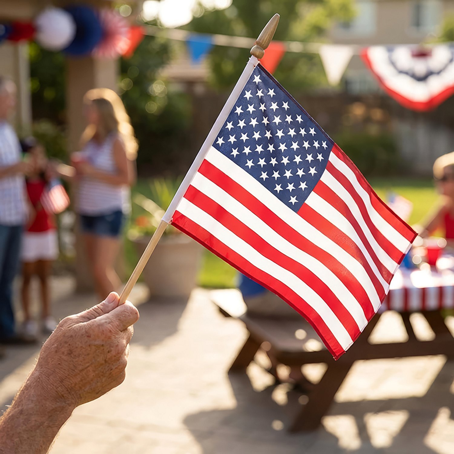 Independence Flag 8" x 12" Handheld American Flag - view number 2