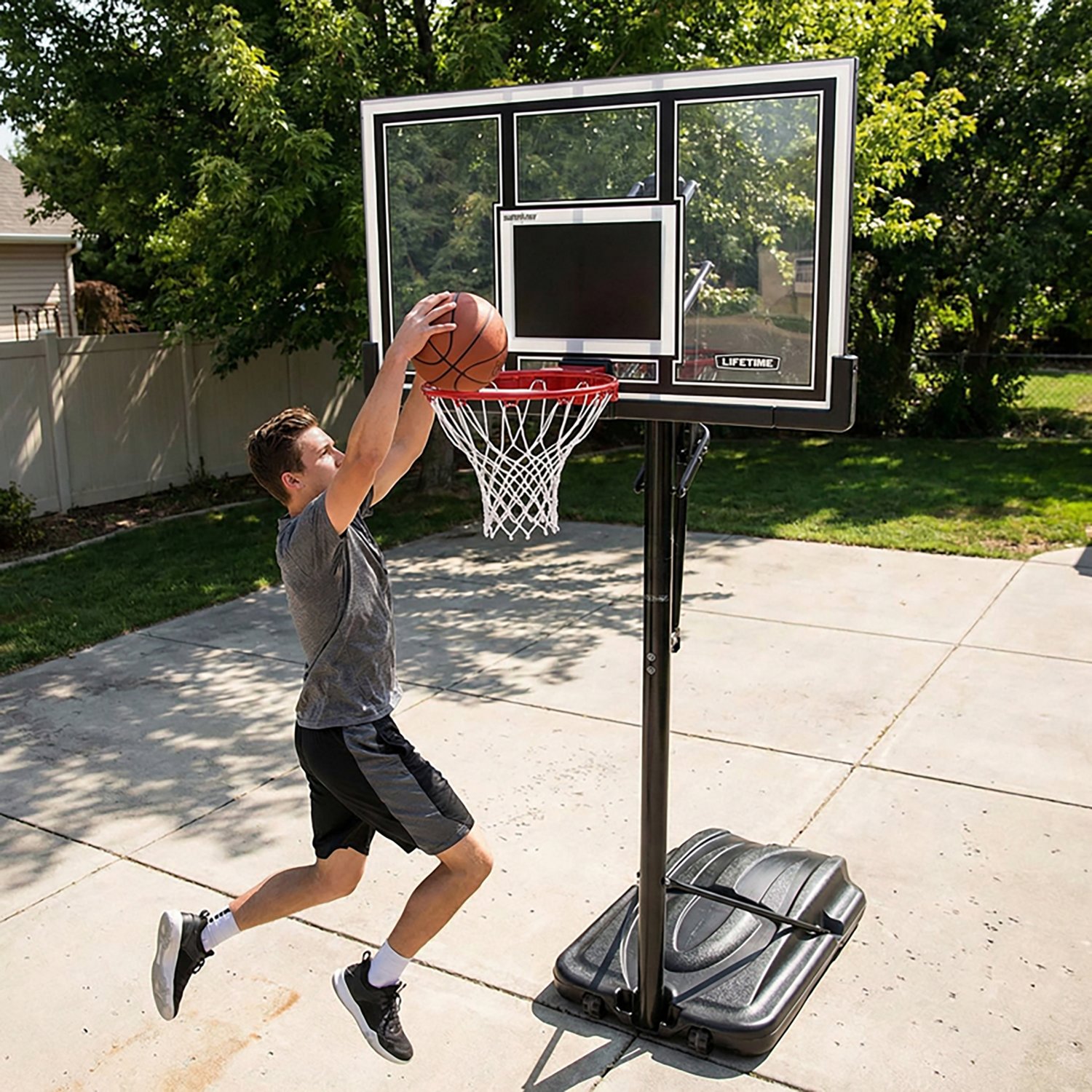 Lifetime 54 in Portable Polycarbonate Basketball Hoop