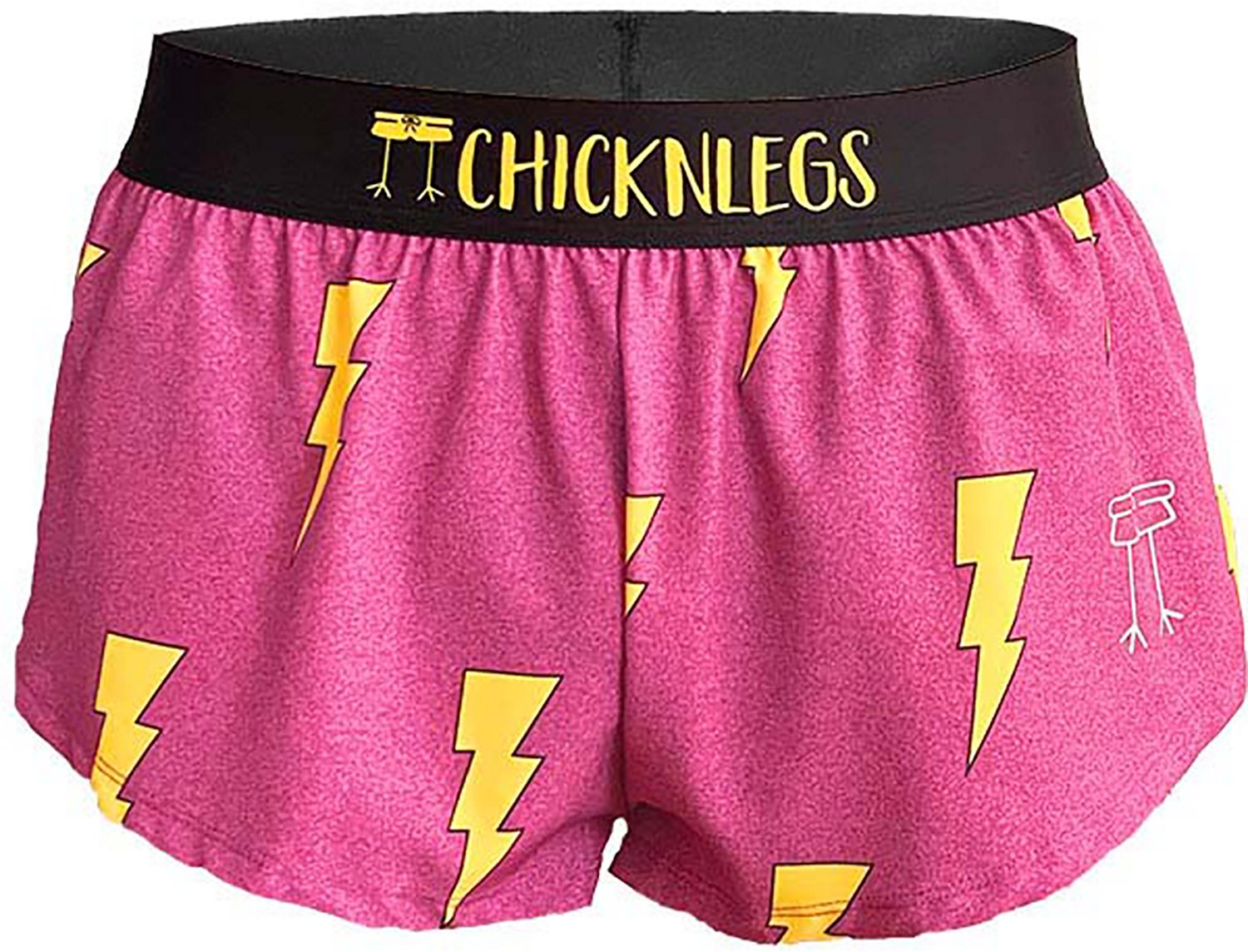 ChicknLegs Women's Pink Bolts Split Shorts 1.5 in - view number 3
