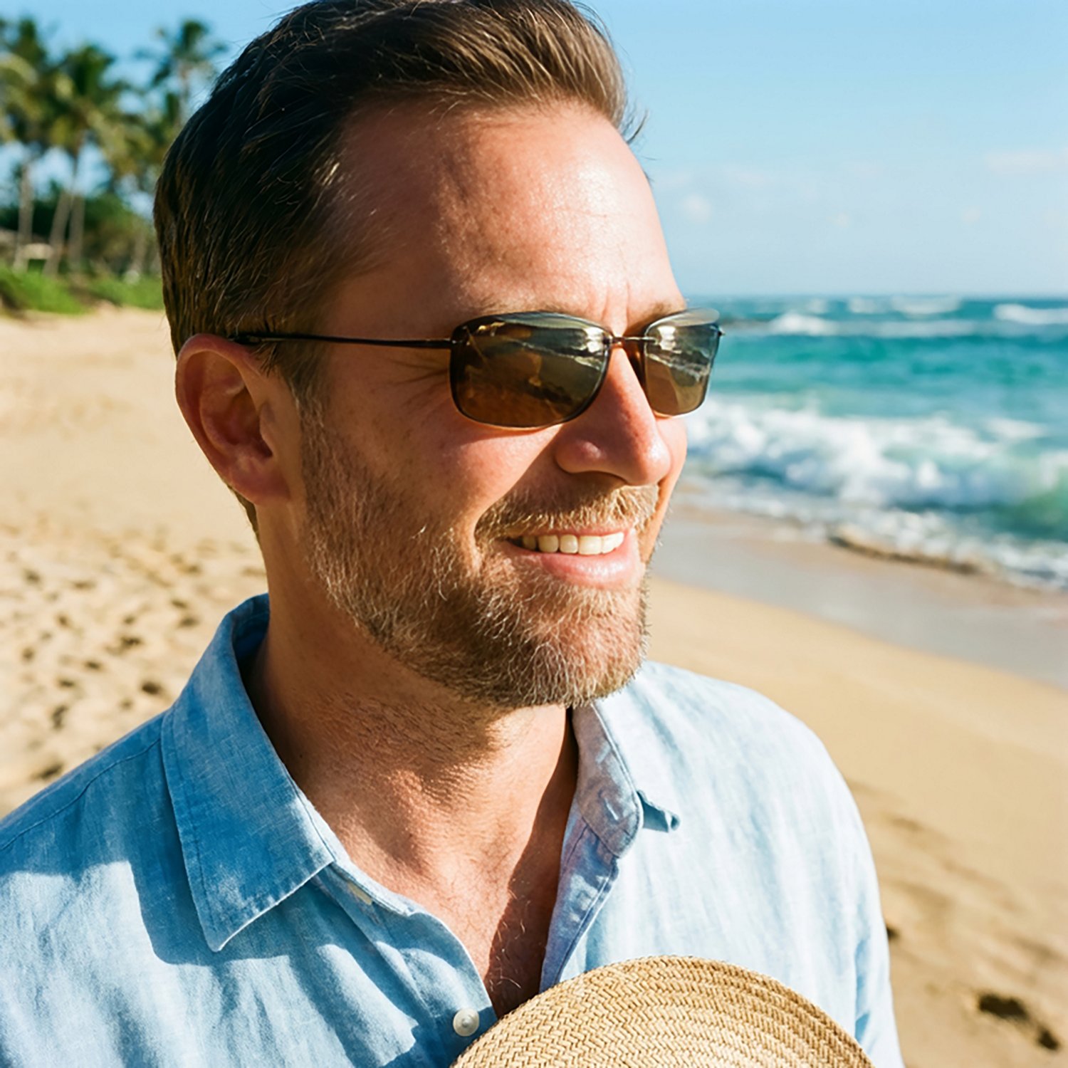 Maui Jim Adults' Lighthouse Polarized Sunglasses                                                                                 - view number 5