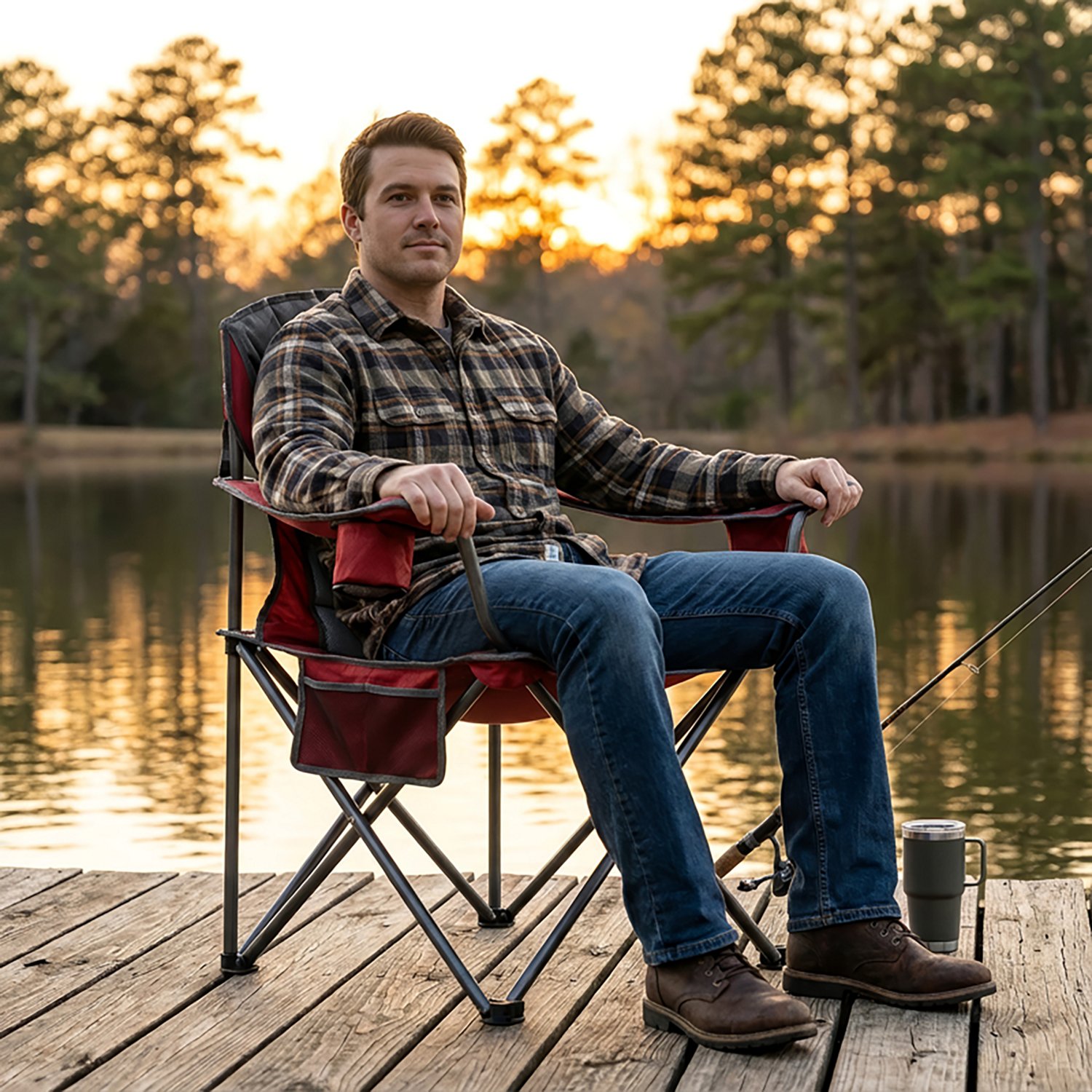 Magellan Outdoors Oversized Ultra Comfort Padded Mesh Chair - view number 5