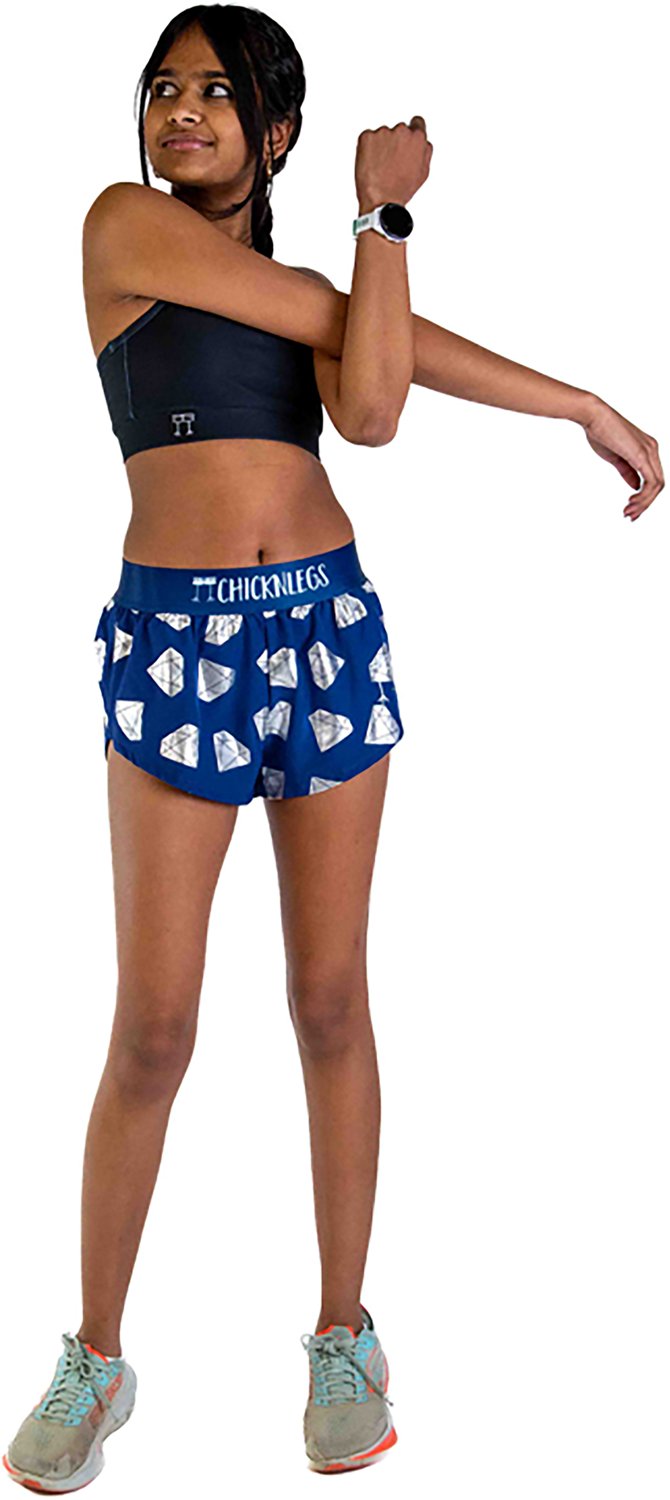 ChicknLegs Women's Diamonds Split Shorts 1.5
