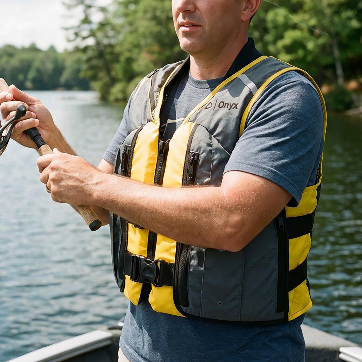 Onyx Outdoor Deluxe Fishing Life Jacket - view number 3