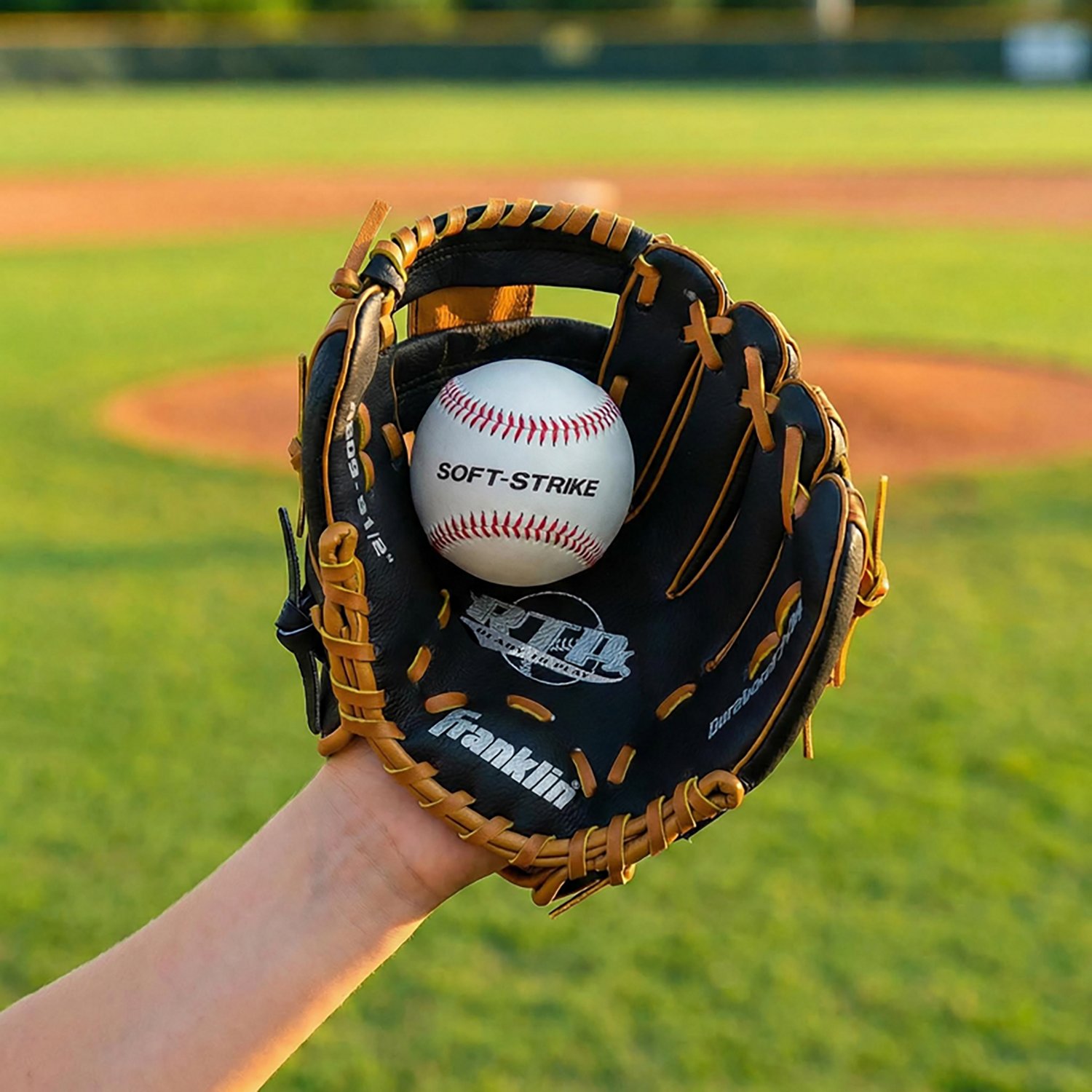 Franklin Youth RTP® Performance Series 9.5" T-ball Glove with Ball - view number 3
