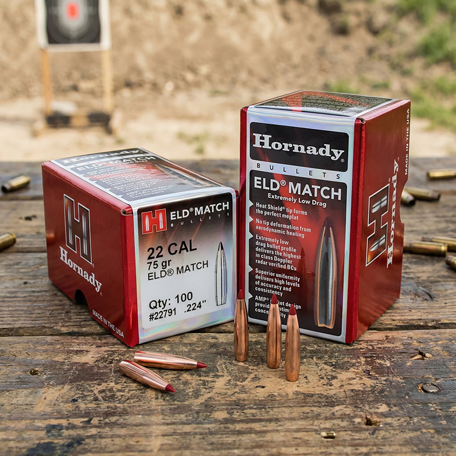 Hornady ELD Match 22 .224 75-Grain Rifle Bullets - view number 2