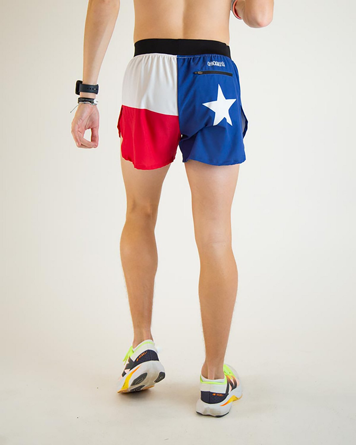 Chicknlegs Men's Texas Flag Half Split Shorts 4 in - view number 2