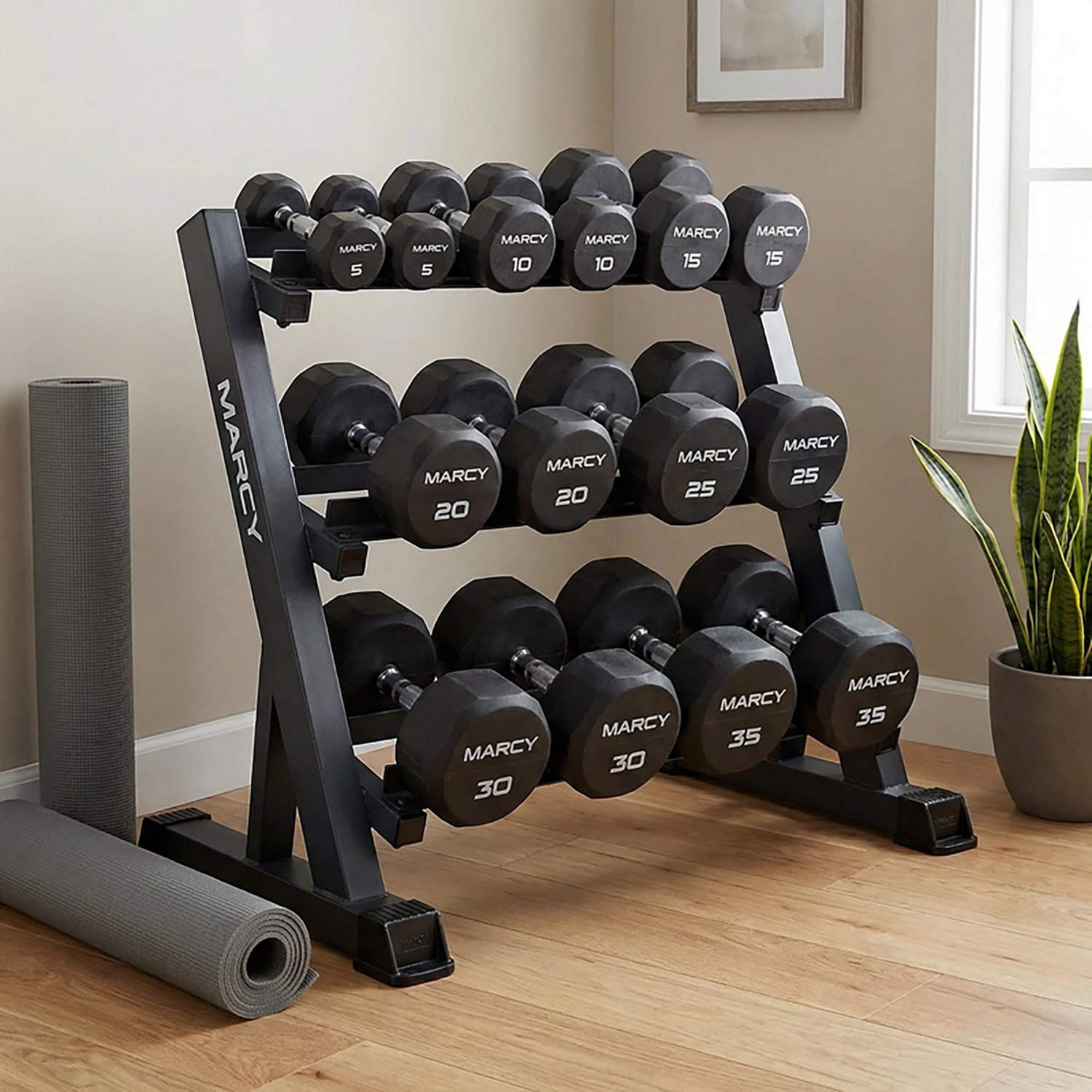 Marcy Deluxe 3-Tier Dumbbell Rack - view number 3