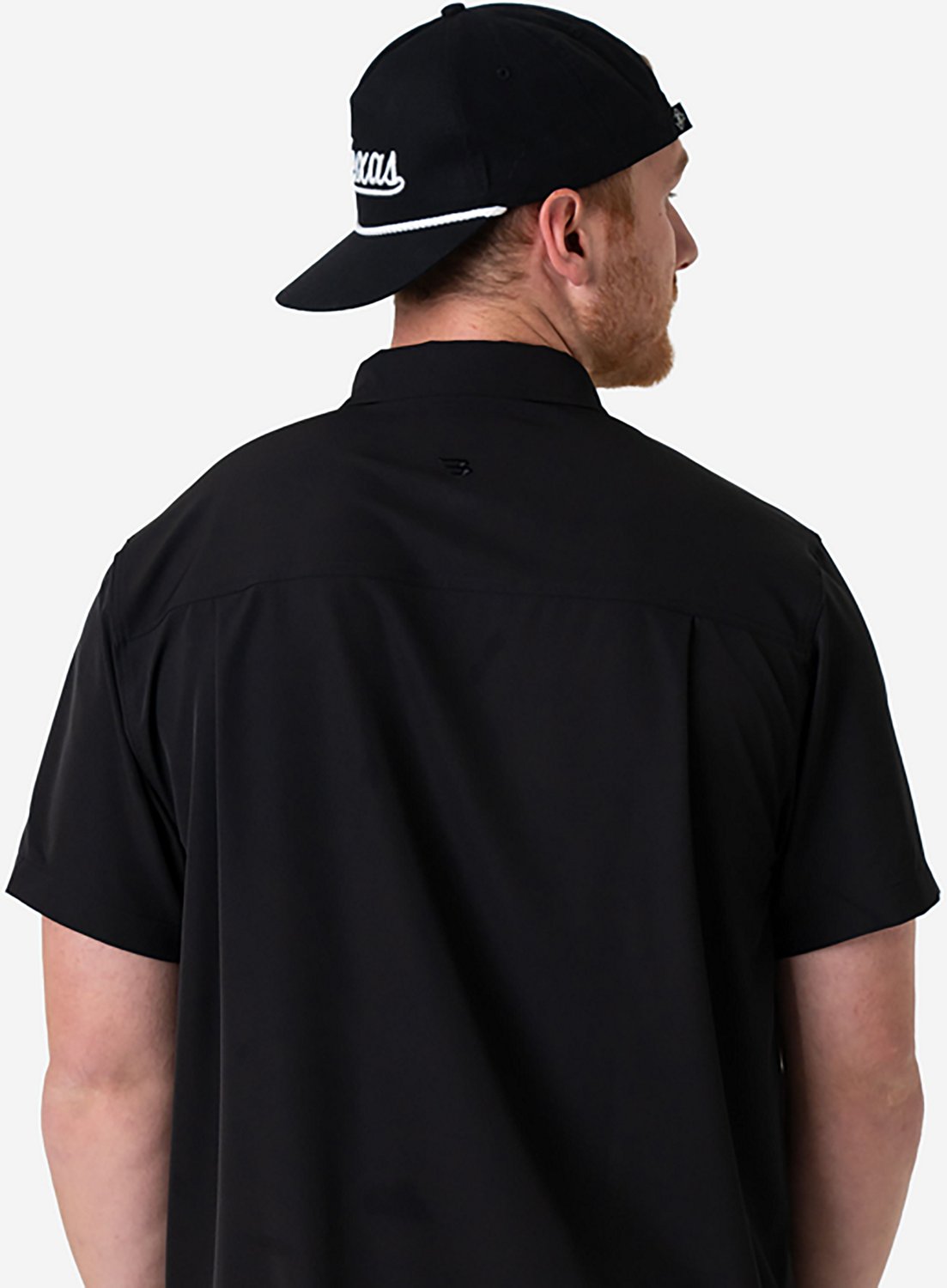 BURLEBO Men's Performance Button-Up Short Sleeve Shirt                                                                           - view number 2