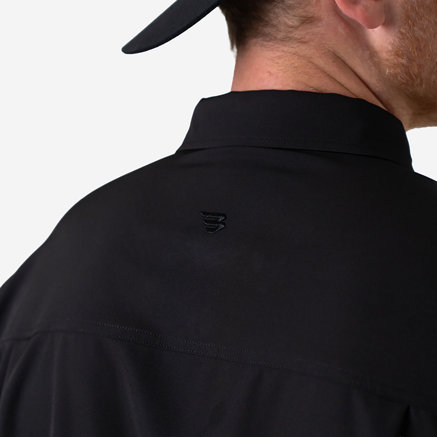 BURLEBO Men's Performance Button-Up Short Sleeve Shirt                                                                           - view number 4