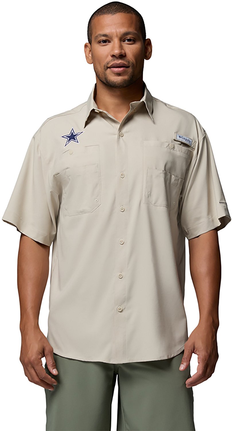 Columbia Sportswear Men's Dallas Cowboys PFG Tamiami Fishing Shirt