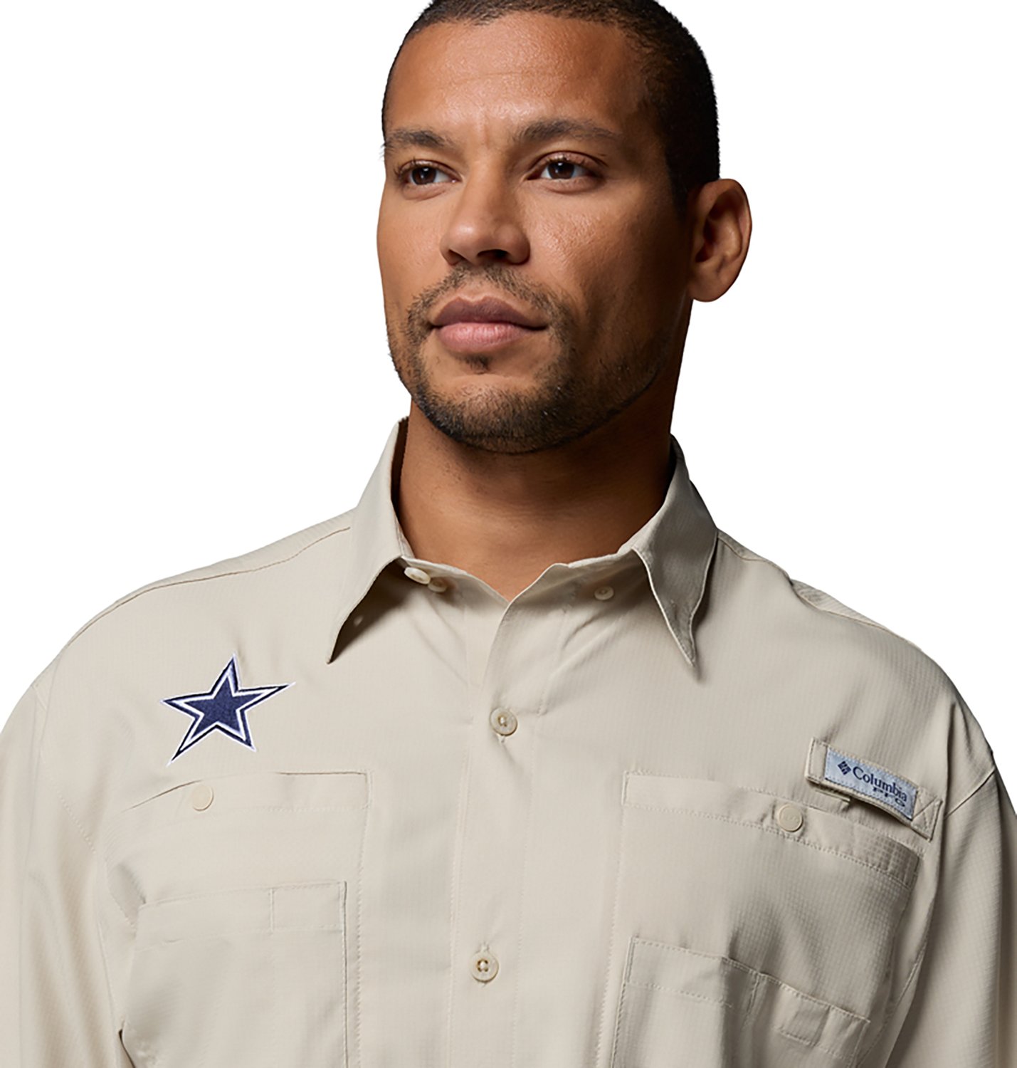 Columbia Sportswear Men's Dallas Cowboys PFG Tamiami Fishing Shirt - view number 3