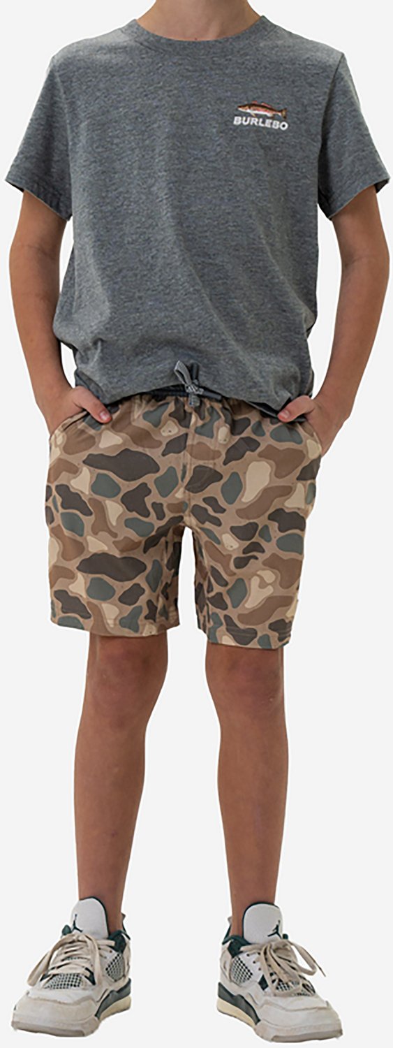BURLEBO Boys' Athletic Shorts 6 in