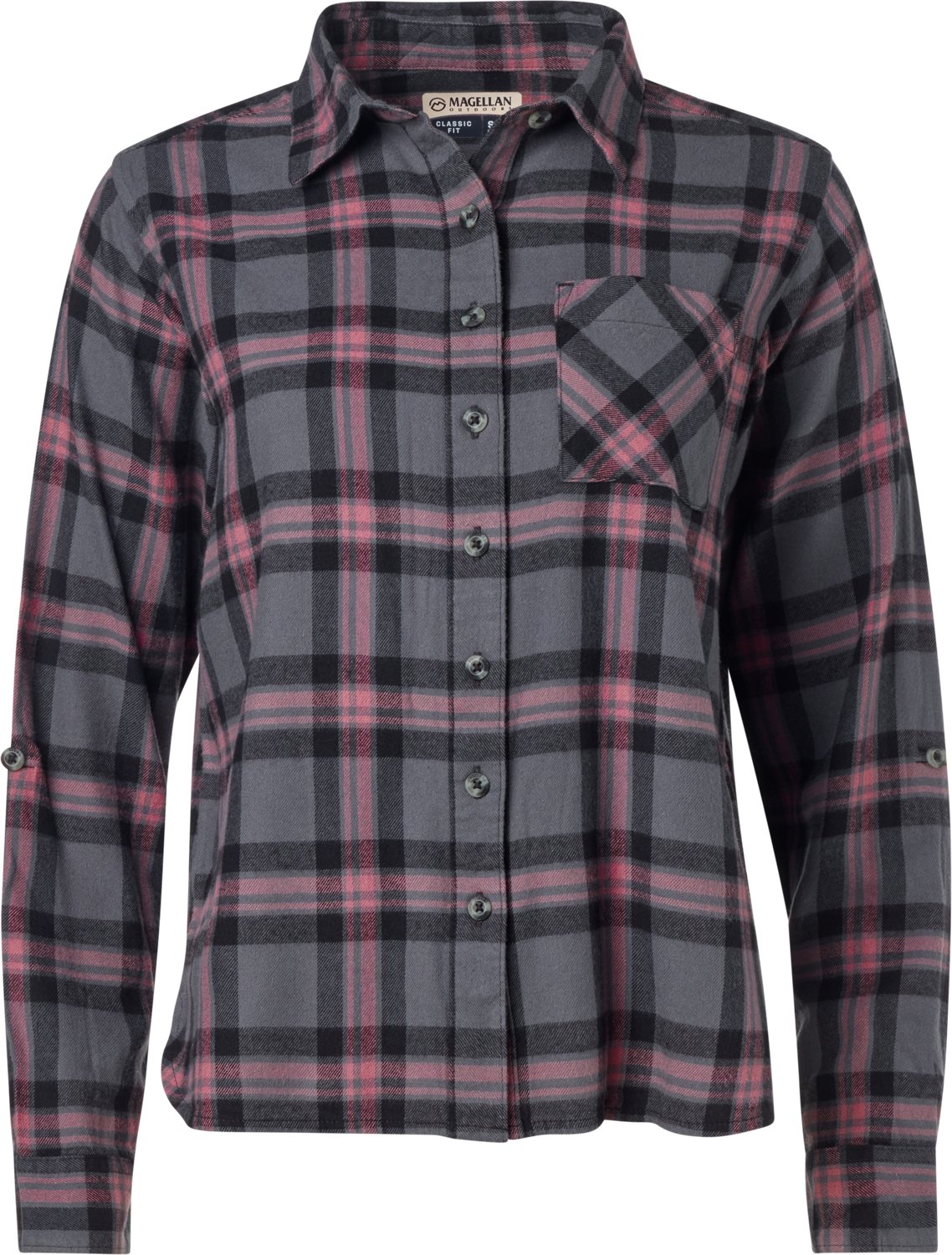 Magellan Outdoors Women's Willow Creek Plaid Long Sleeve Top - view number 2