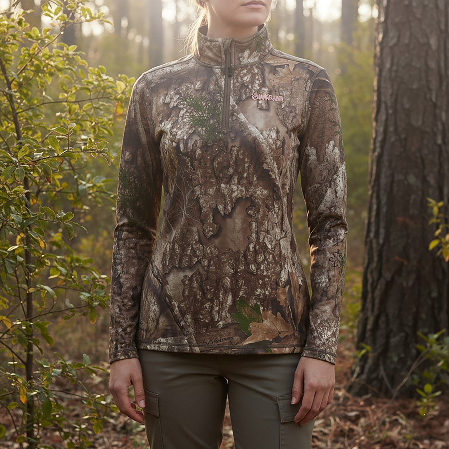 Magellan Outdoors Women's HuntGear Crockett 1/4 Zip Long Sleeve Pullover - view number 7