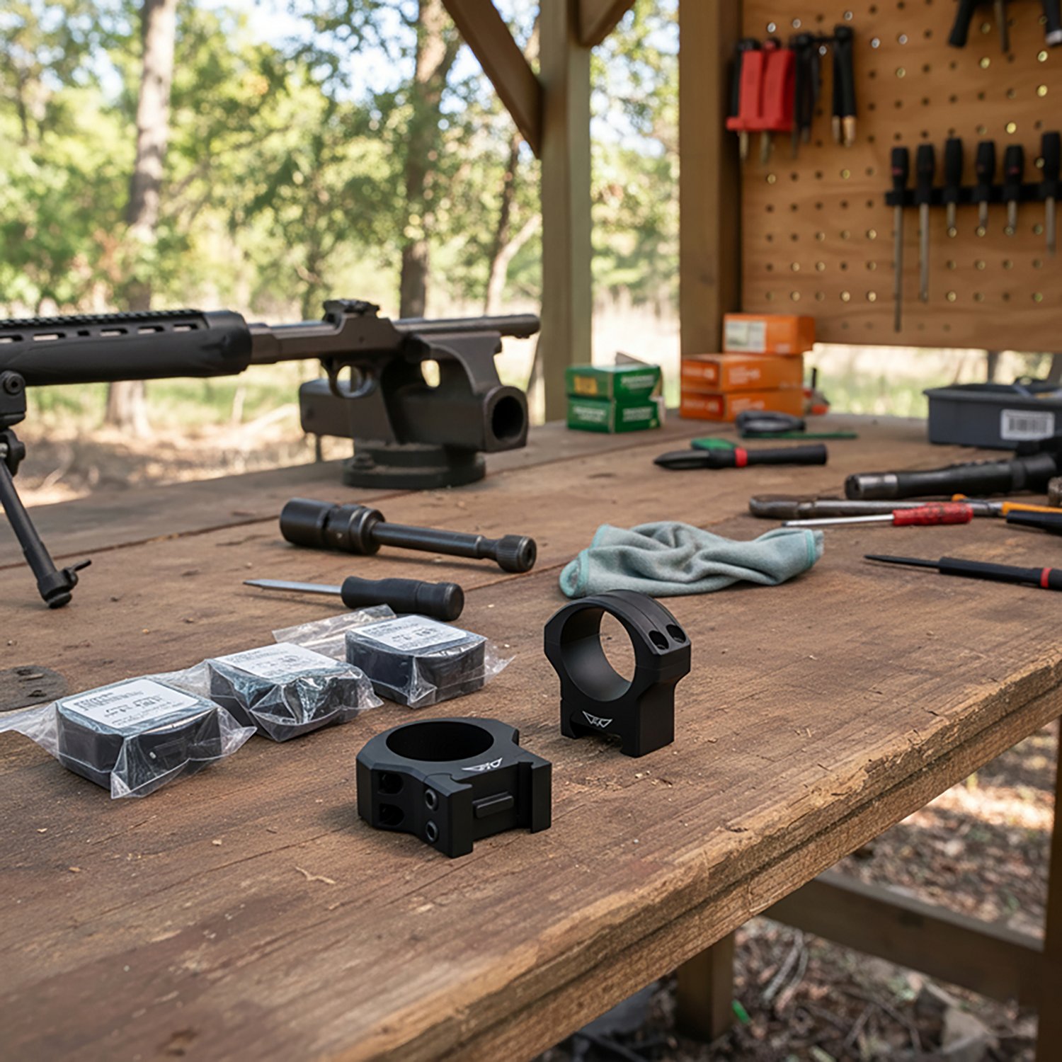 Warne 8502M Hyperlite 1 in High Scope Rings                                                                                      - view number 2